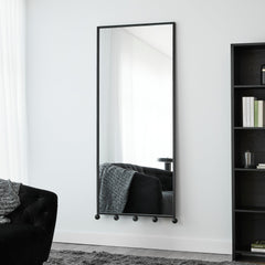 Orbit Sphere 180cm Floor Length Mirror Black
