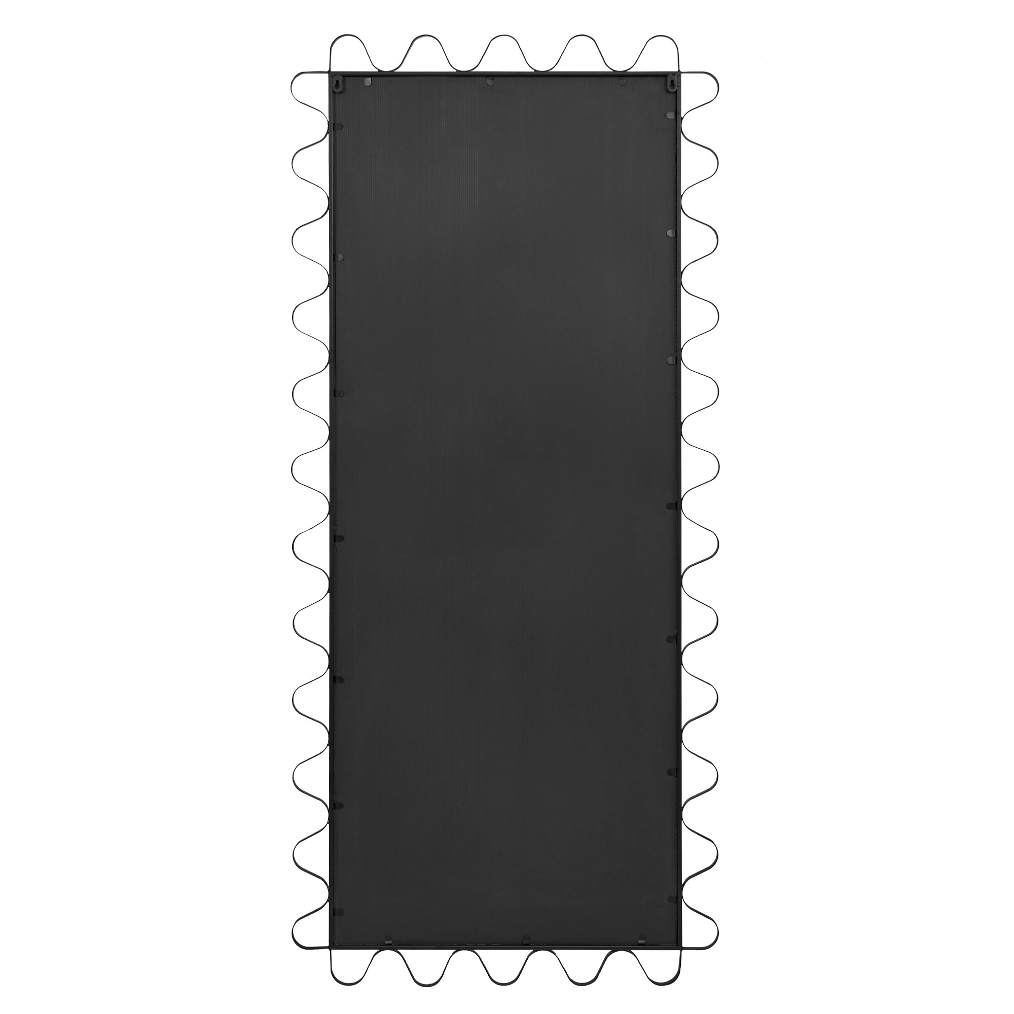 Aria Wavey 180cm Floor Length Mirror Black