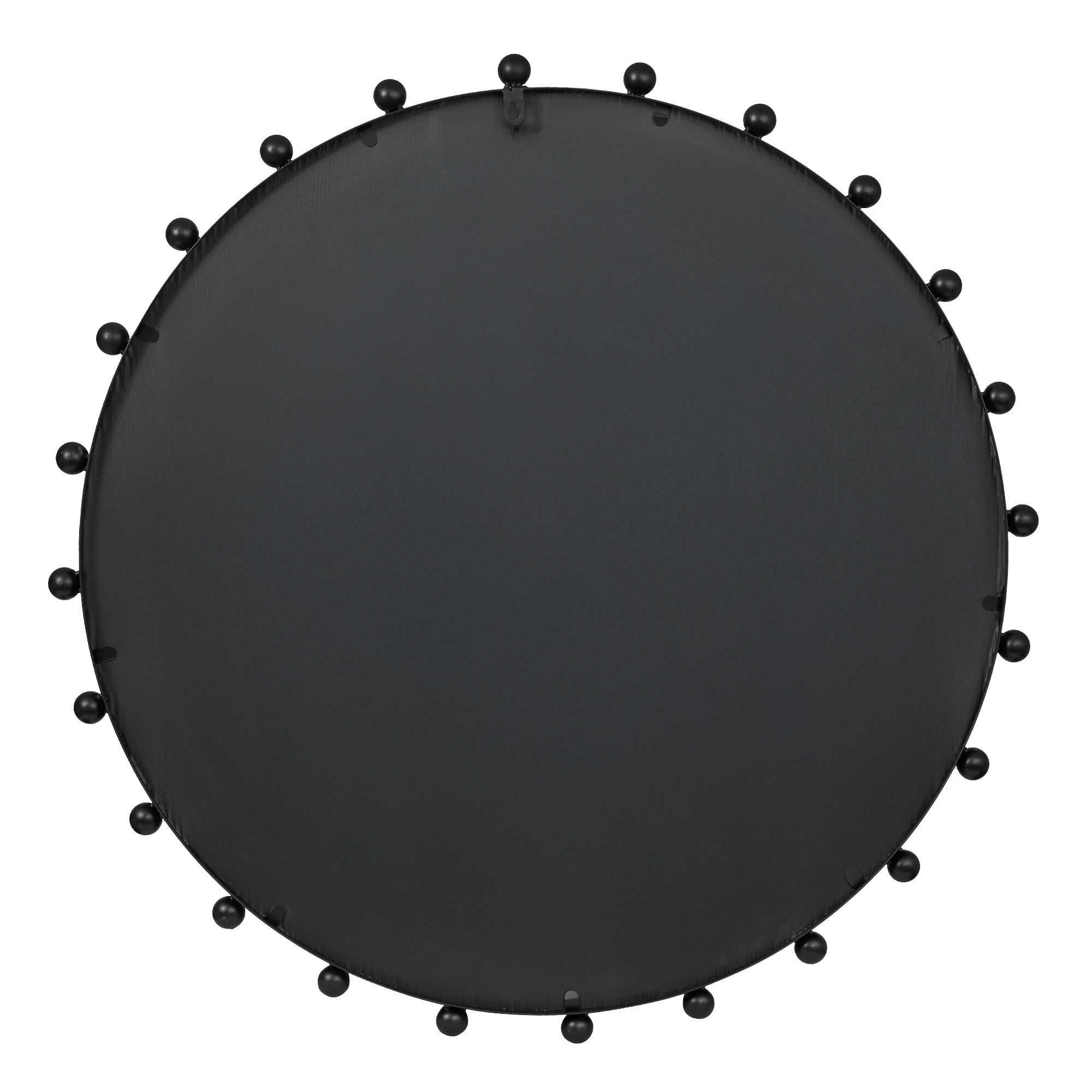 Orbit Sphere 90cm Round Mirror Black