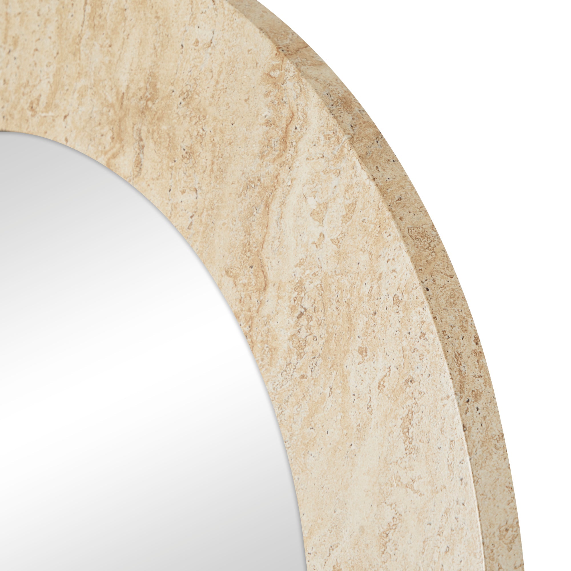 Sienna 180cm Arch Mirror Travertine Look