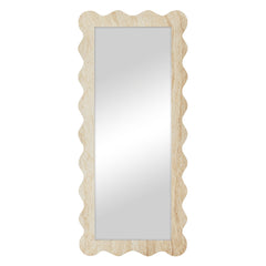 Sienna 180cm Wave Mirror Travertine Look