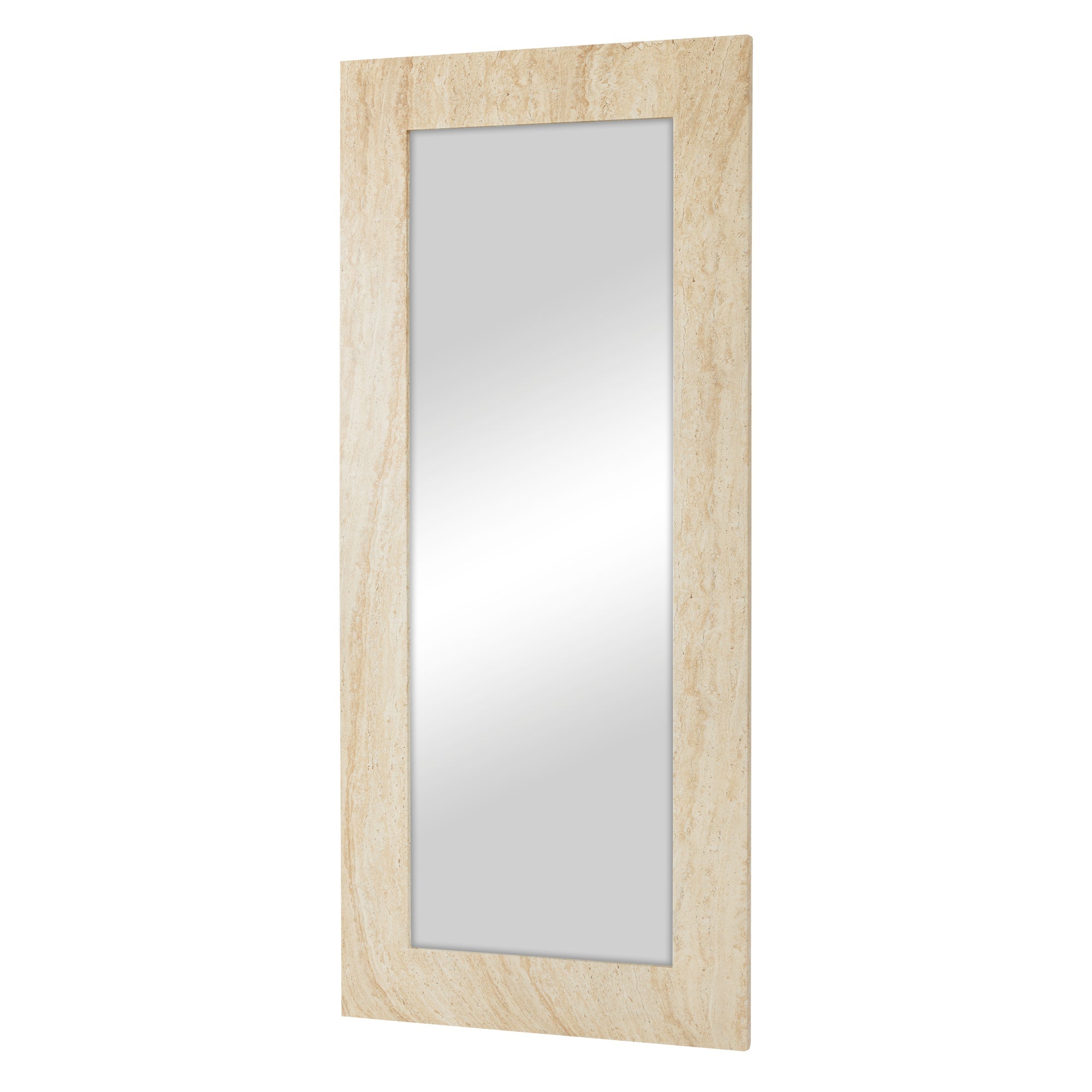 Sienna 180cm Rectangle Mirror Travertine Look
