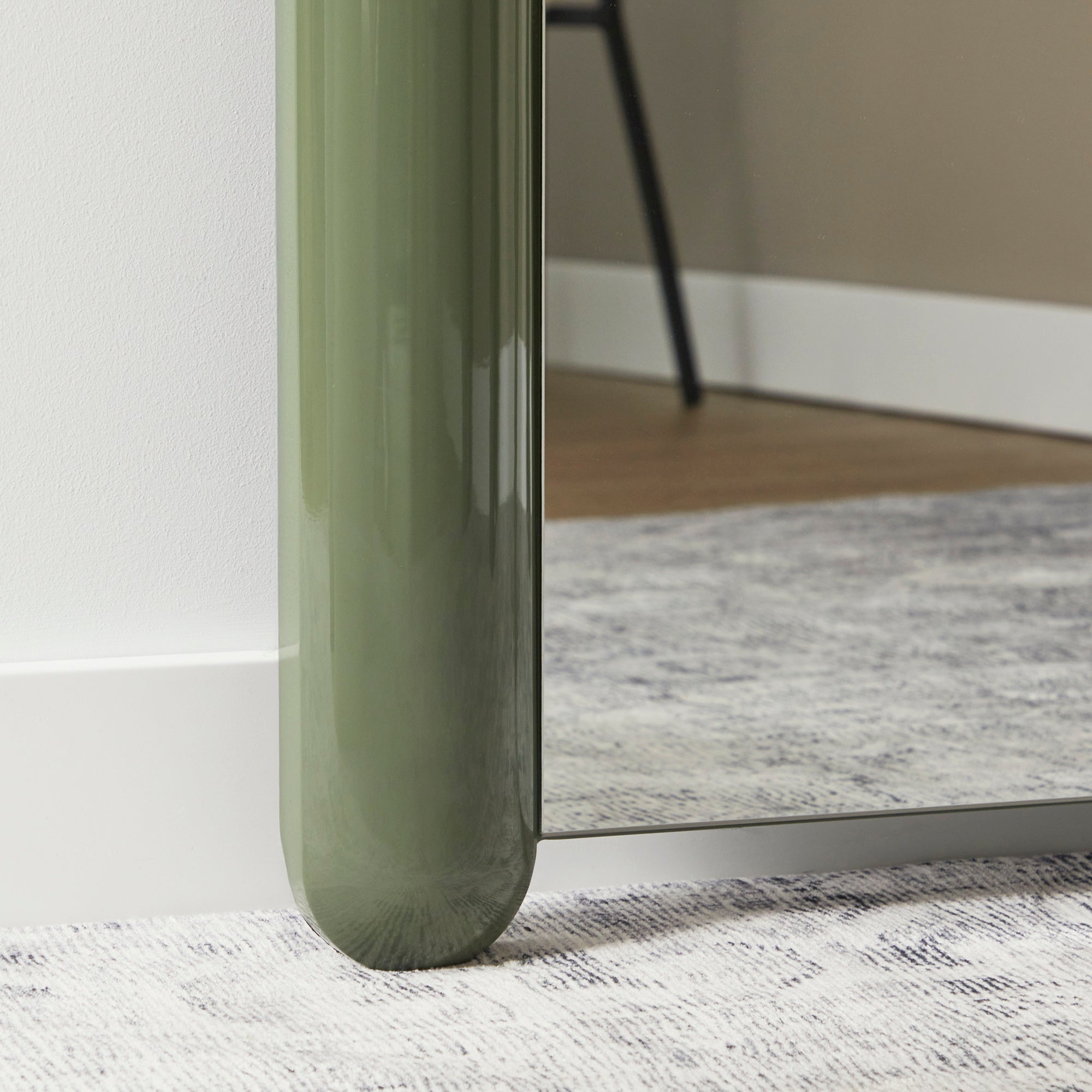 Gigi 180cm Gloss Arch Mirror Green
