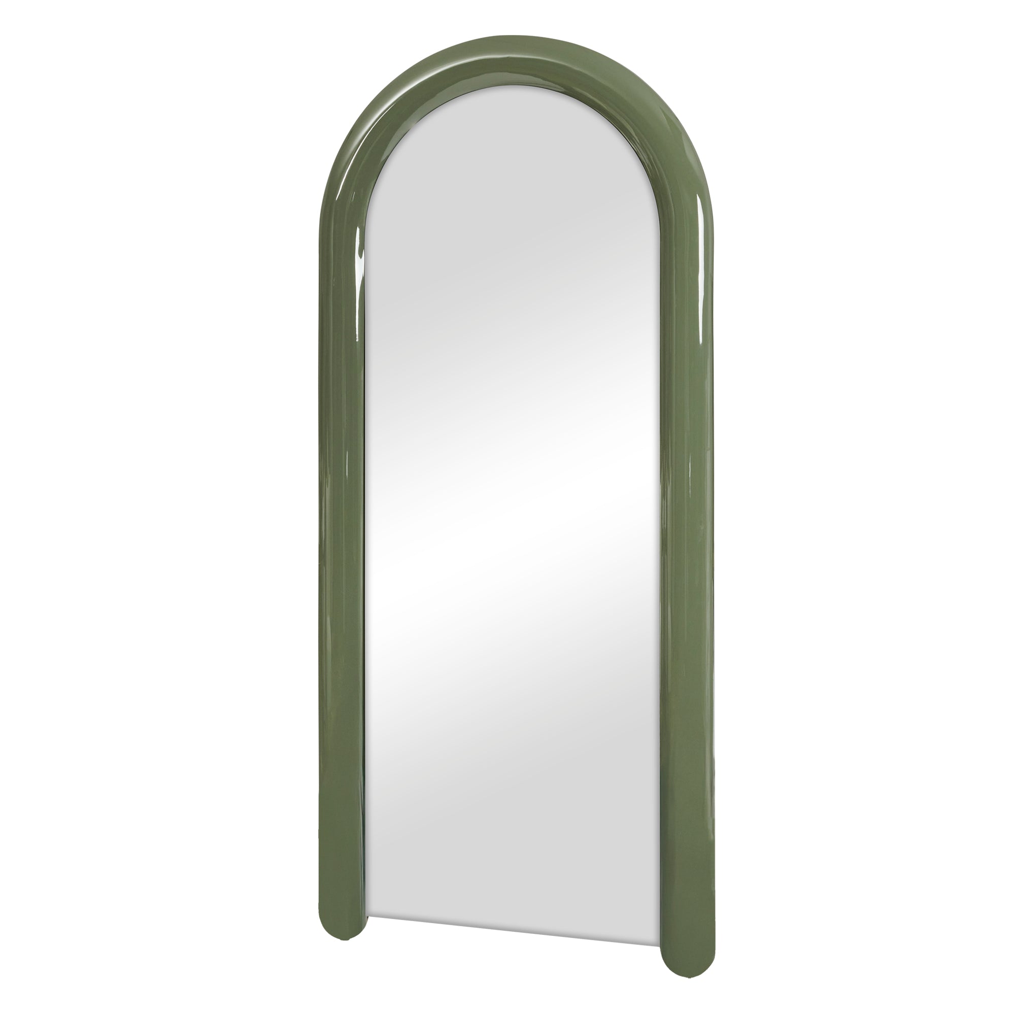 Gigi 180cm Gloss Arch Mirror Green