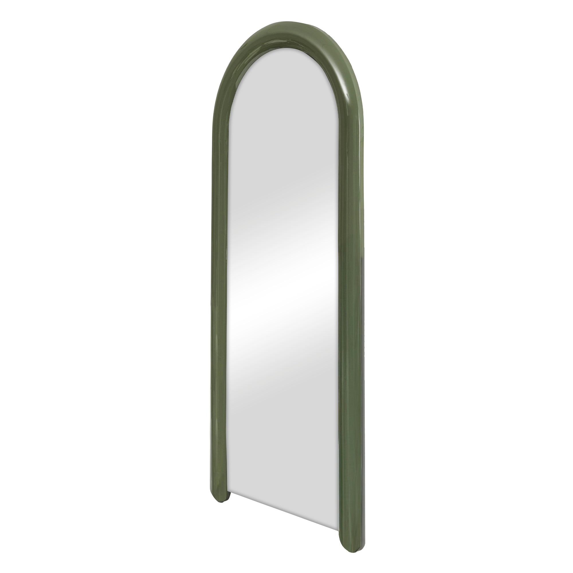 Gigi 180cm Gloss Arch Mirror Green