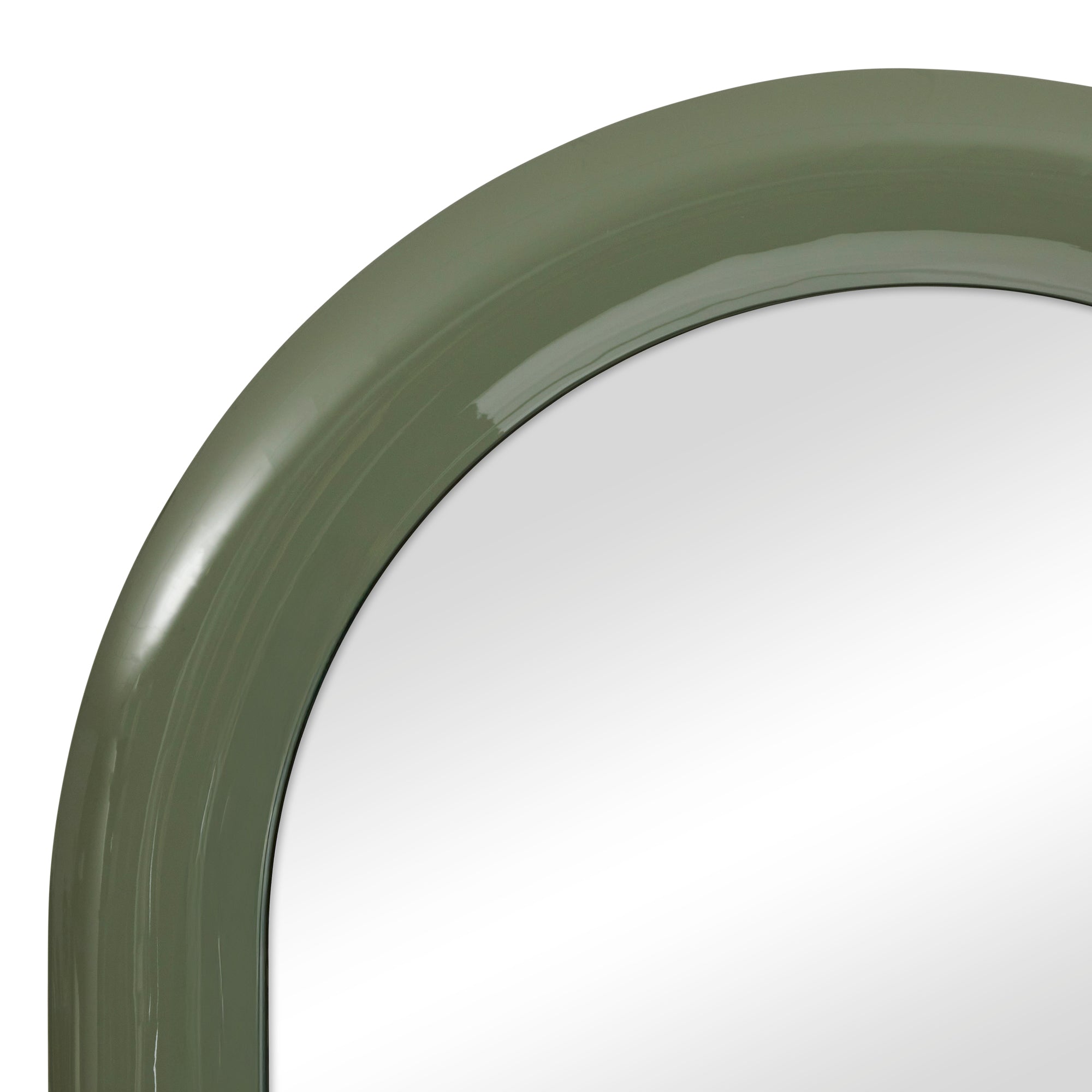 Gigi 180cm Gloss Arch Mirror Green
