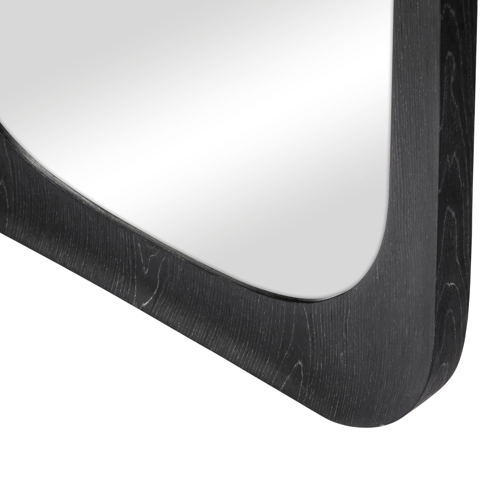 Rue 180cm Rectangle Mirror Black