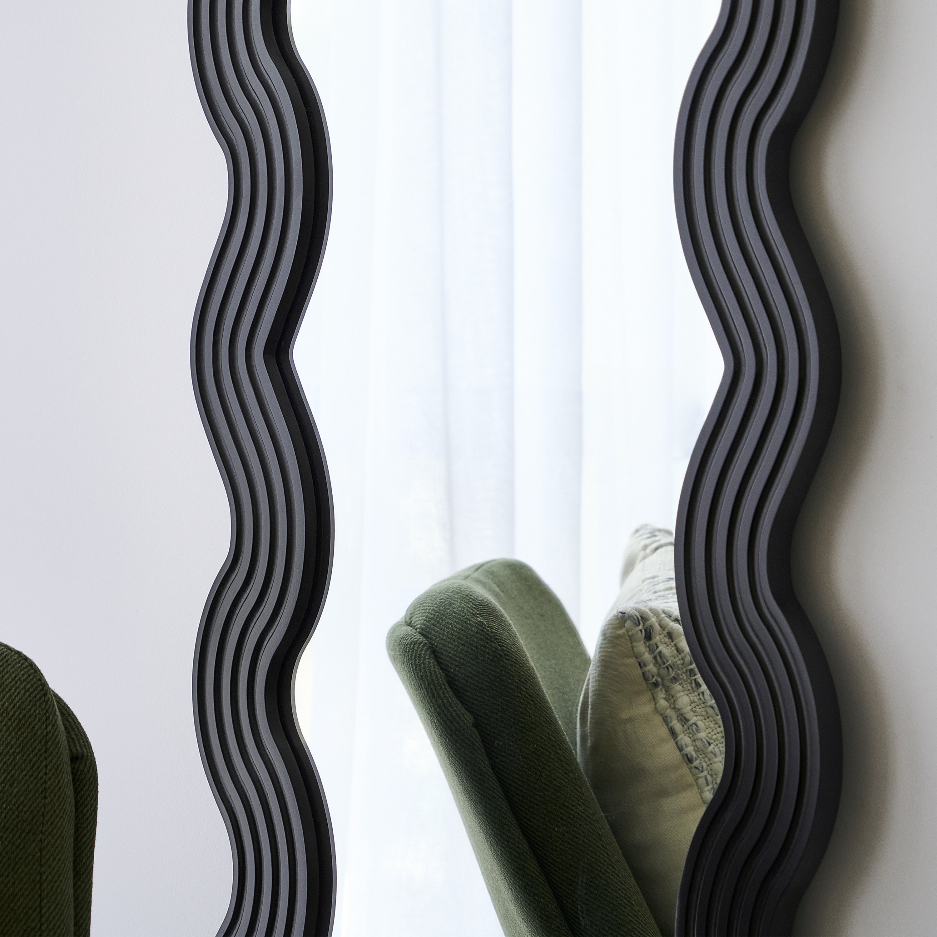 Lulu 160cm Floor Mirror Black