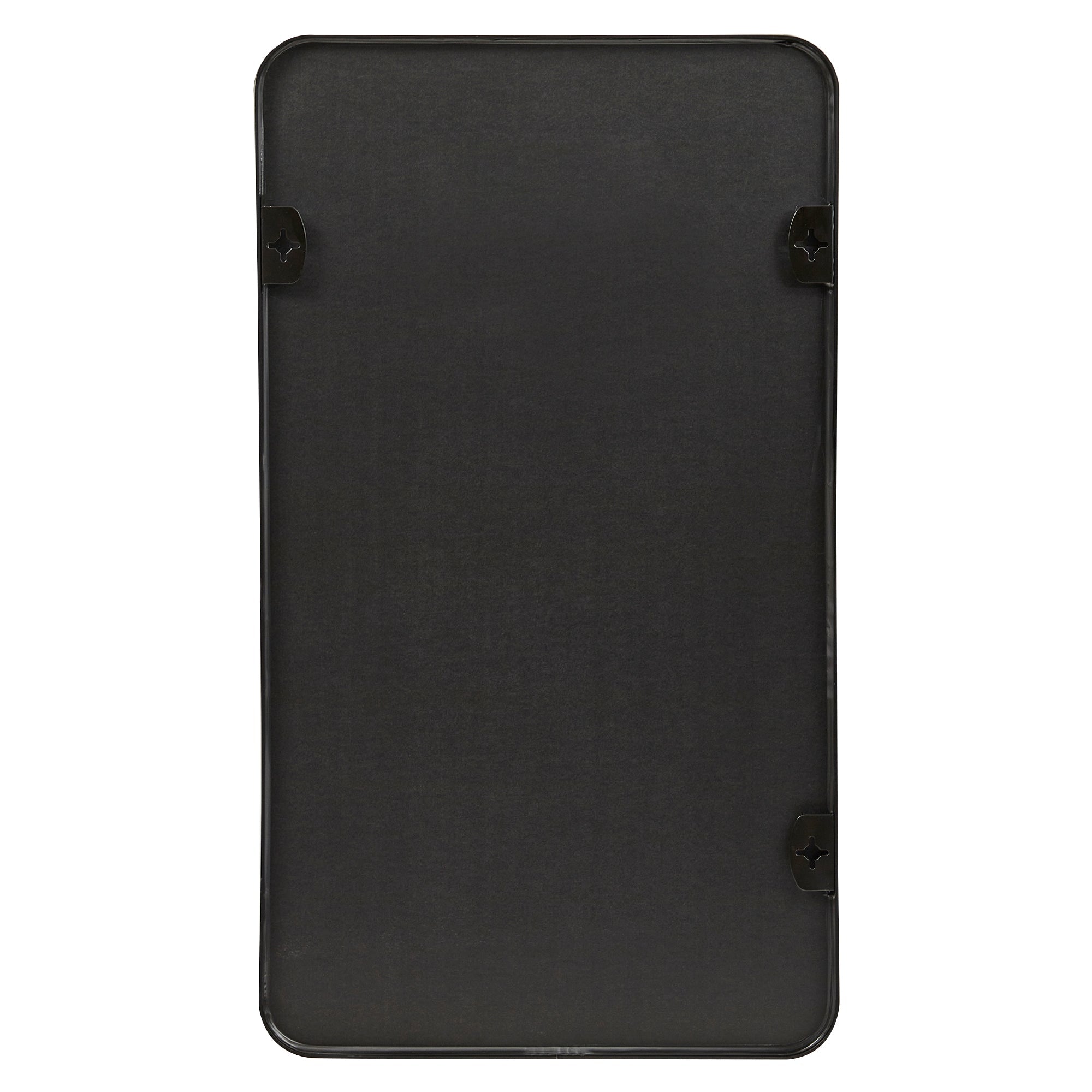 Gia 100cm Rounded Rectangle Mirror Black