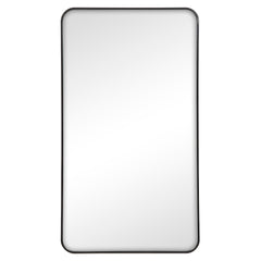 Gia 100cm Rounded Rectangle Mirror Black