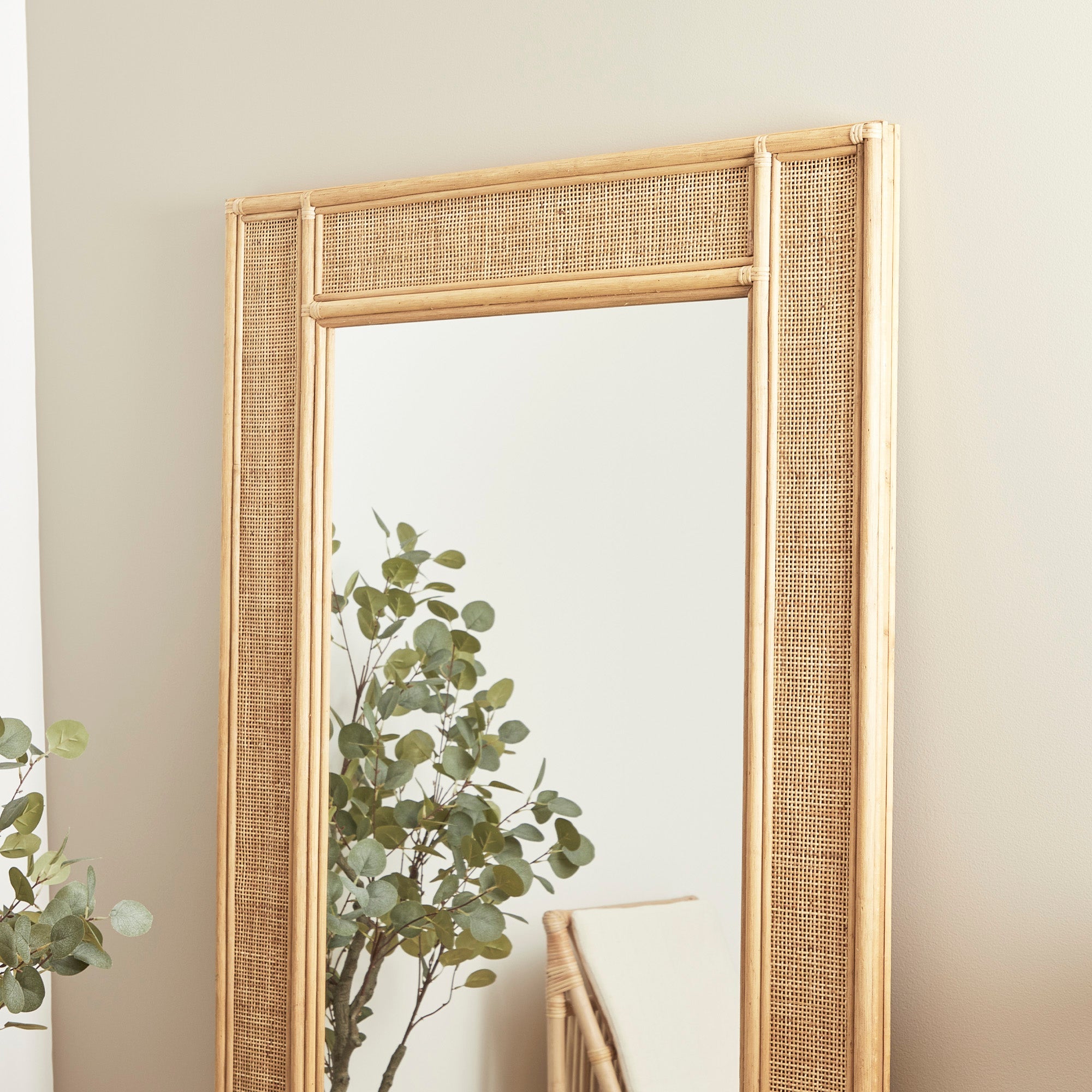 Cove Rattan 180cm Rectangle Mirror
