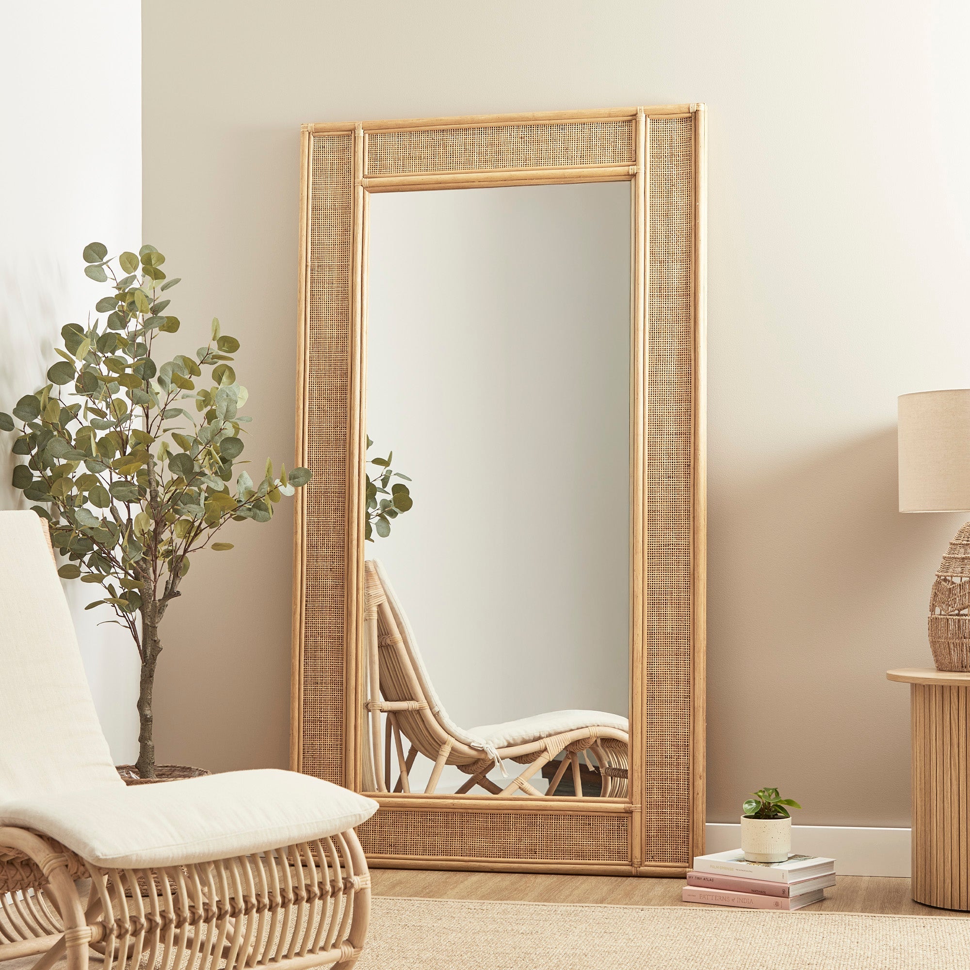 Cove Rattan 180cm Rectangle Mirror