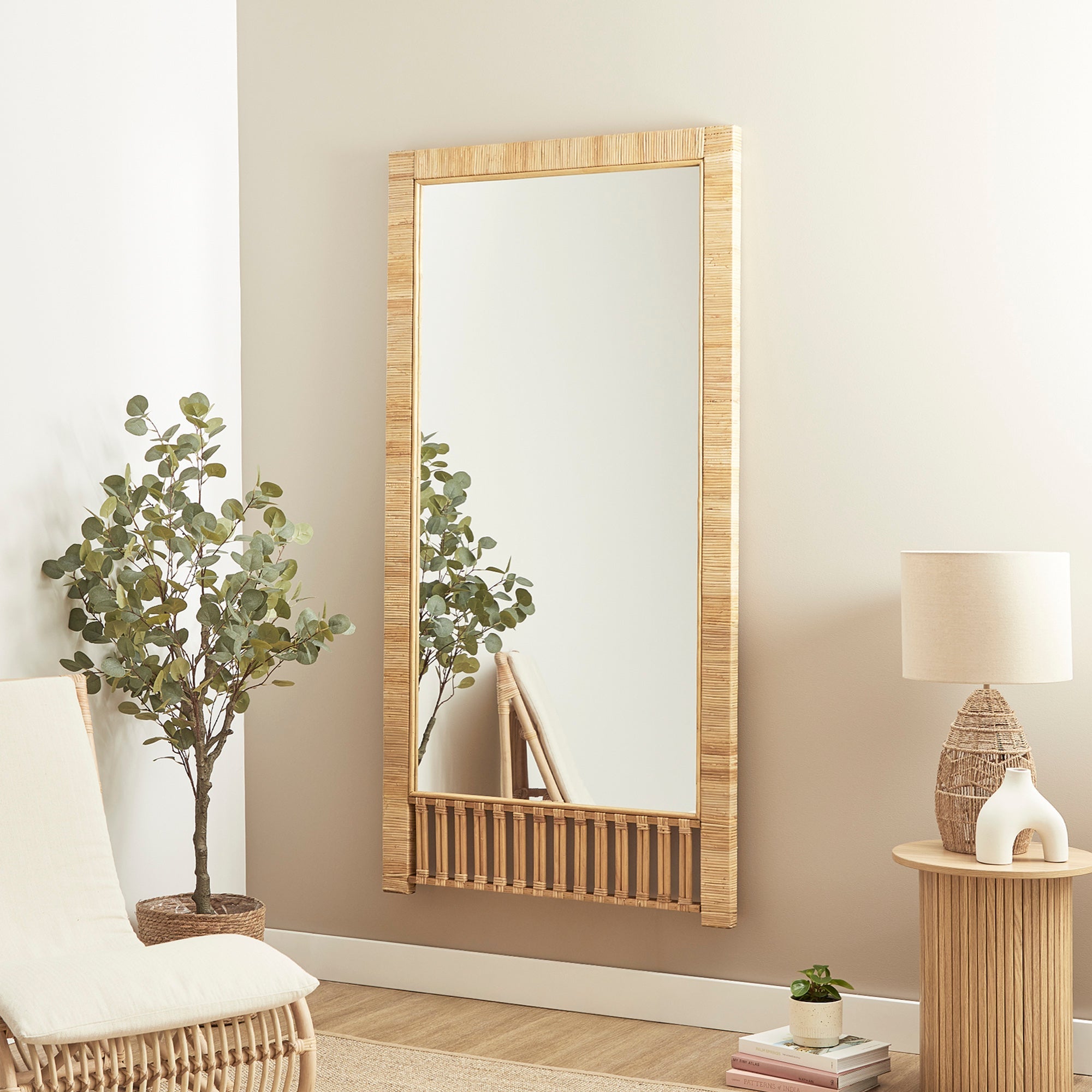 Ariel Woven 180cm Rectangle Mirror