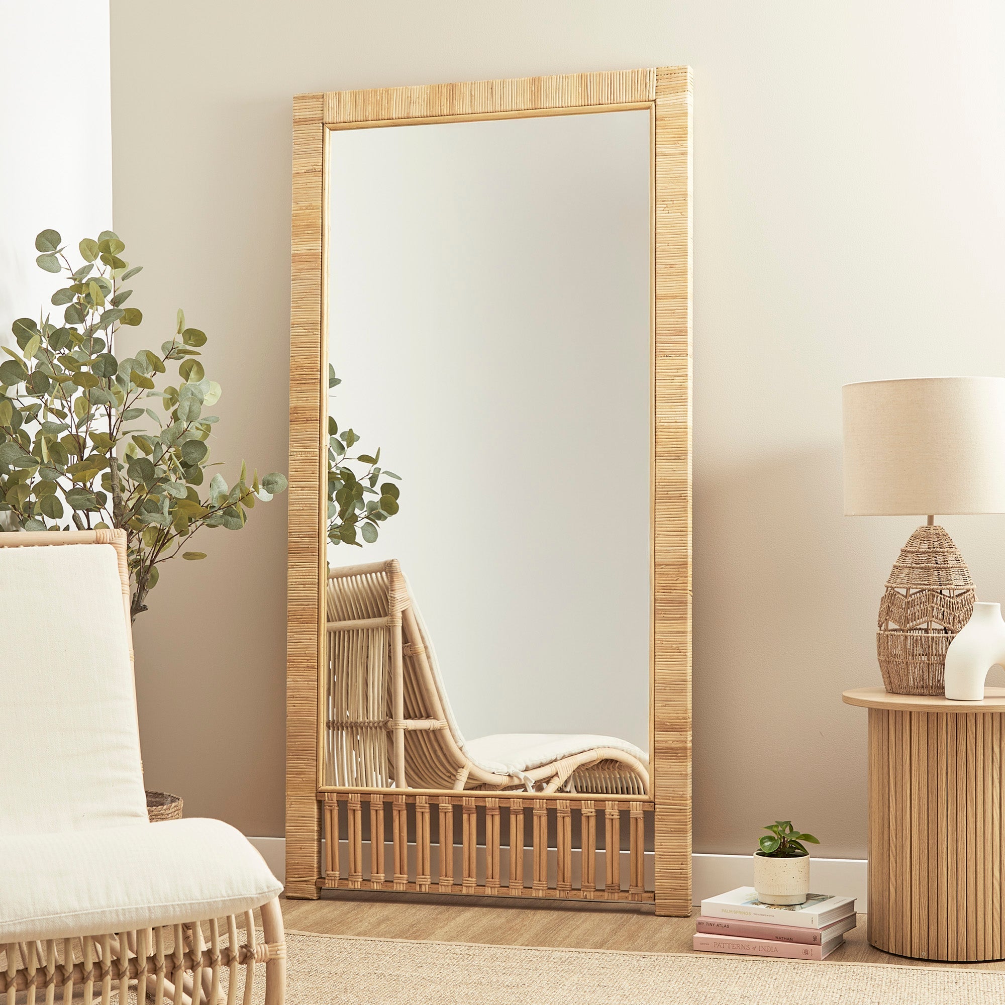 Ariel Woven 180cm Rectangle Mirror