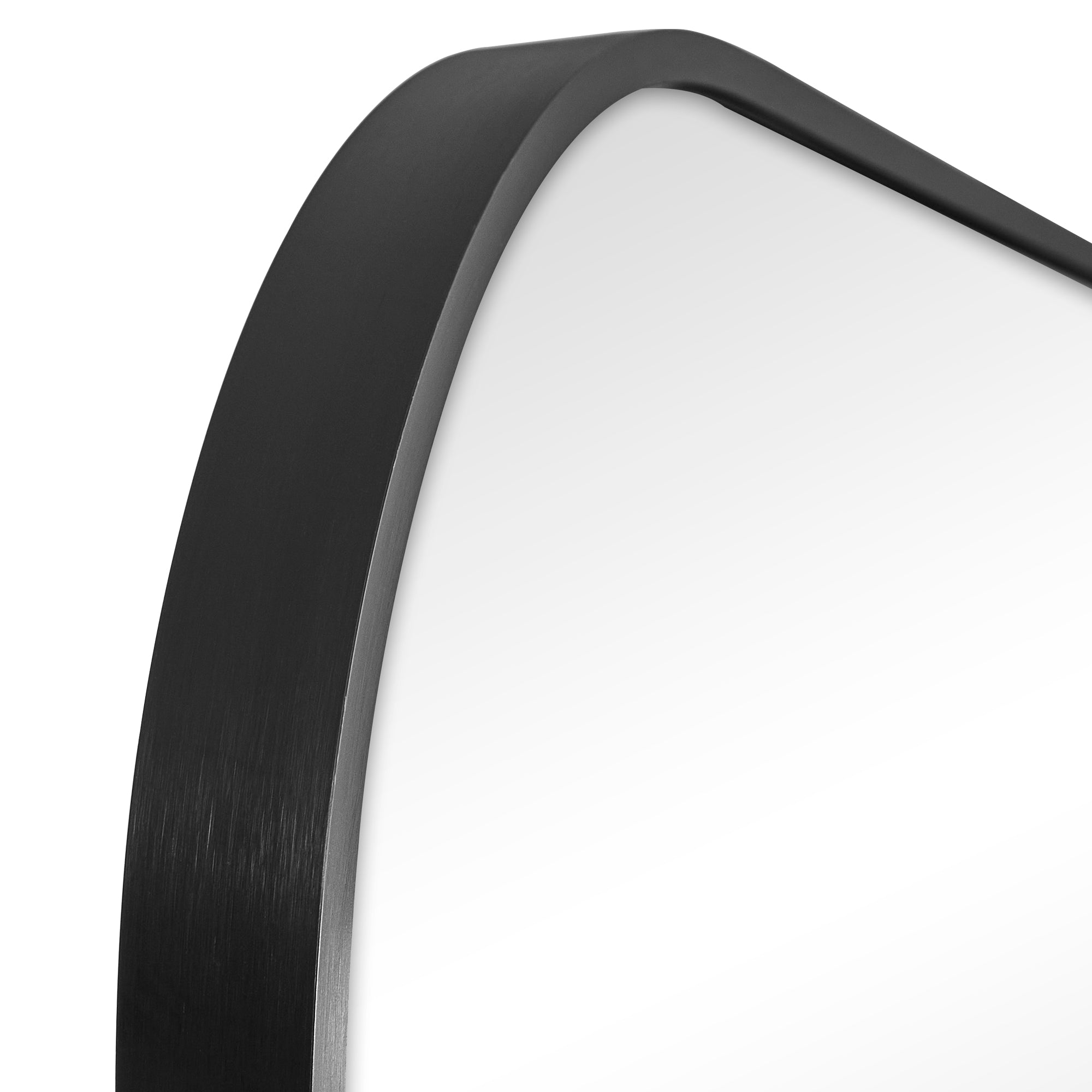 Ivy 165cm Rounded Mirror Black