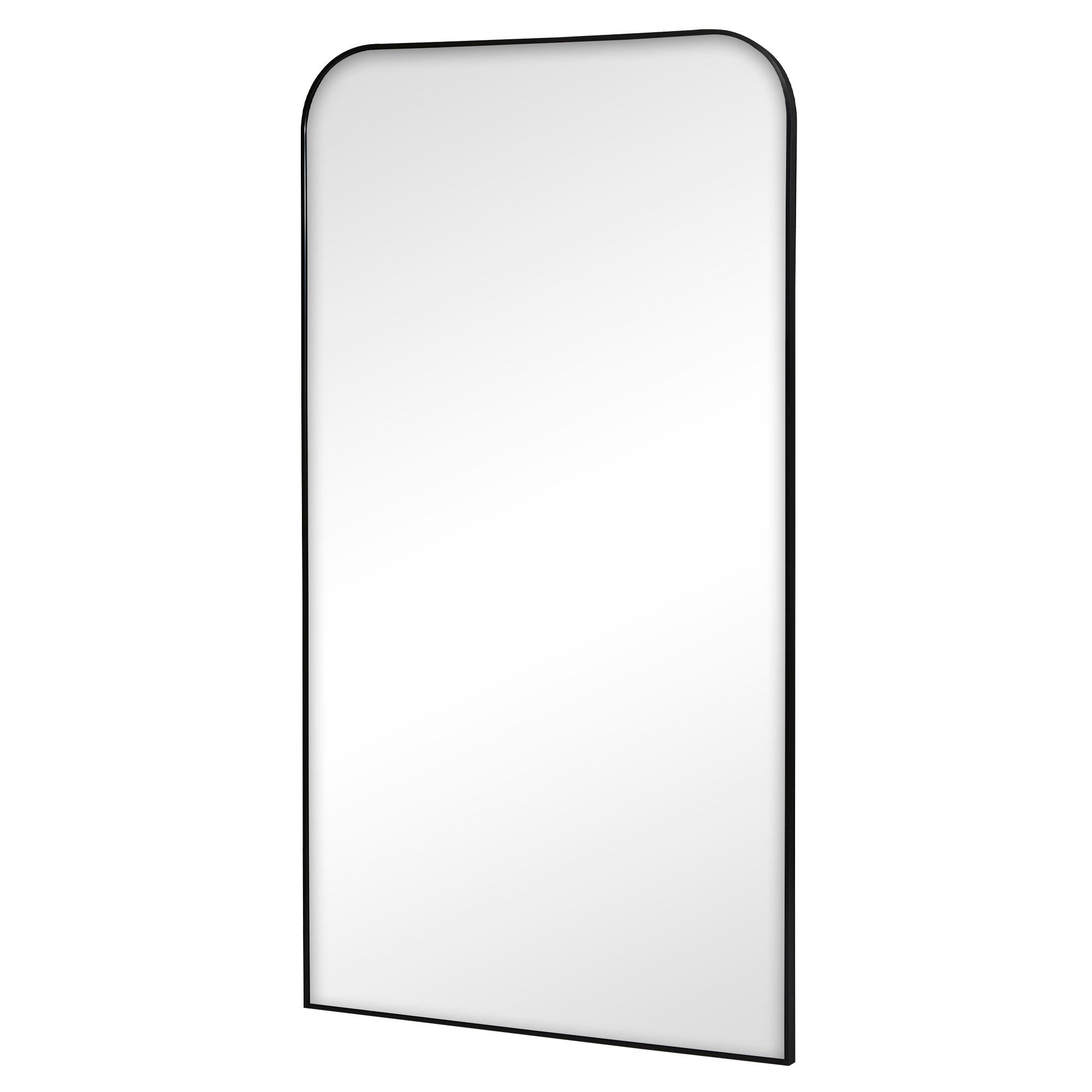 Ivy 165cm Rounded Mirror Black