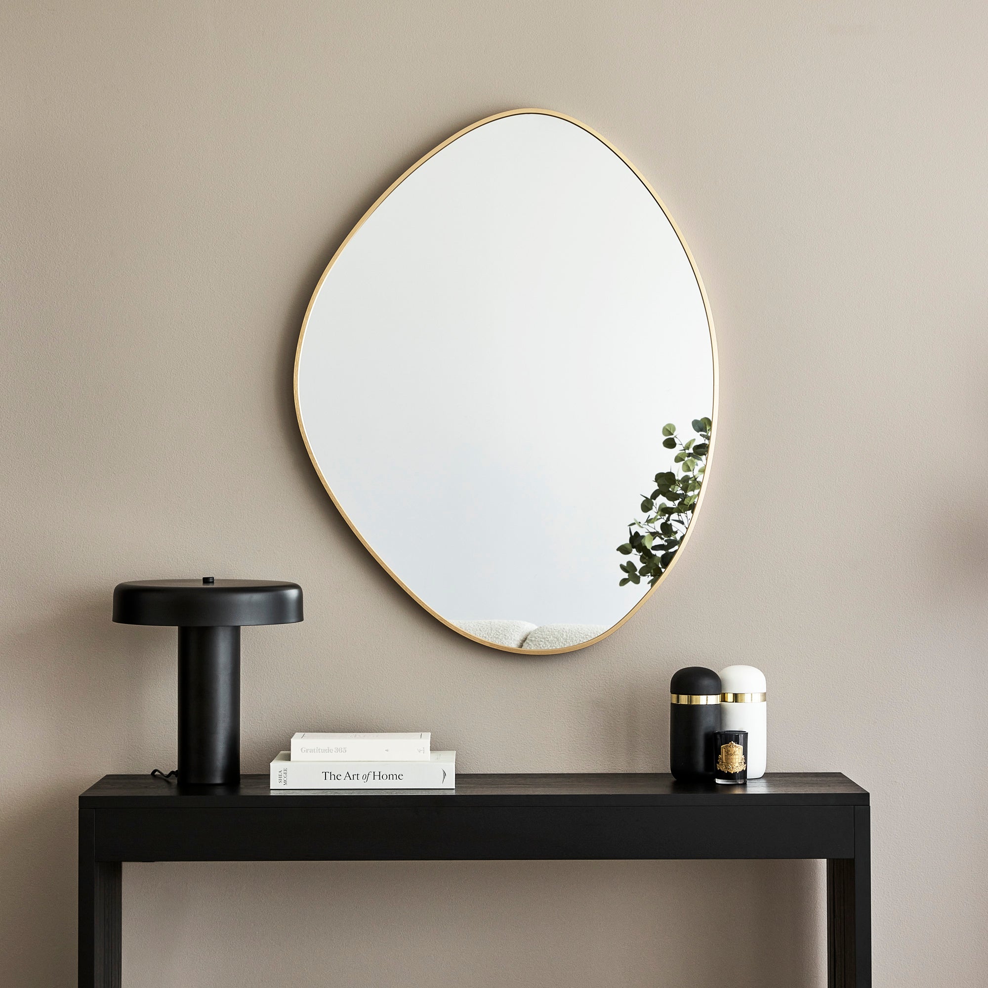 Kai 90cm Pebble Mirror Gold