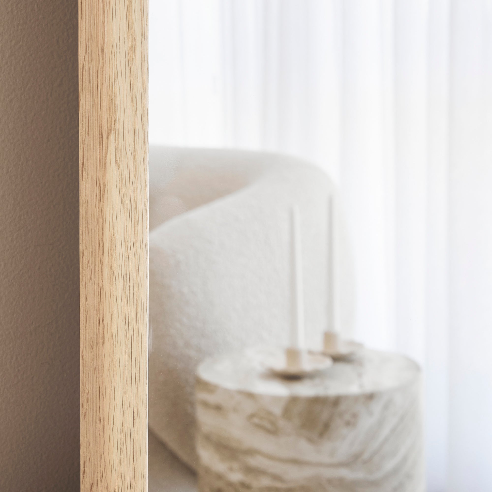 Oakleigh 200cm Arch Solid Oak Mirror Natural
