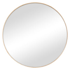Oakleigh 80cm Round Solid Oak Mirror Natural