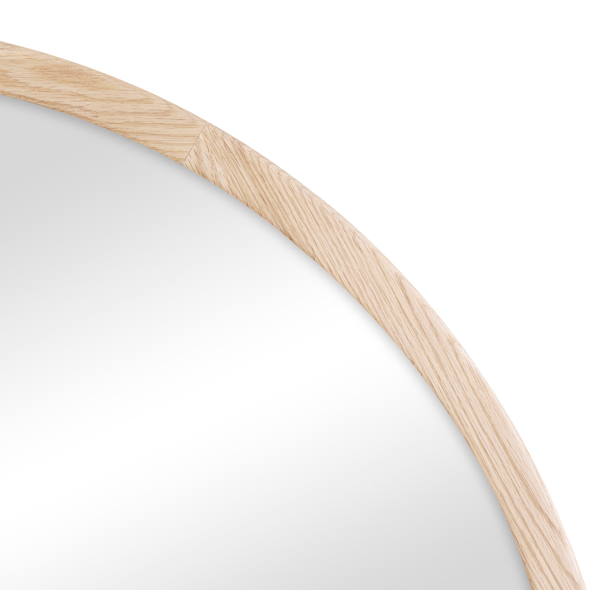 Oakleigh 85cm Arch Solid Oak Mirror Natural
