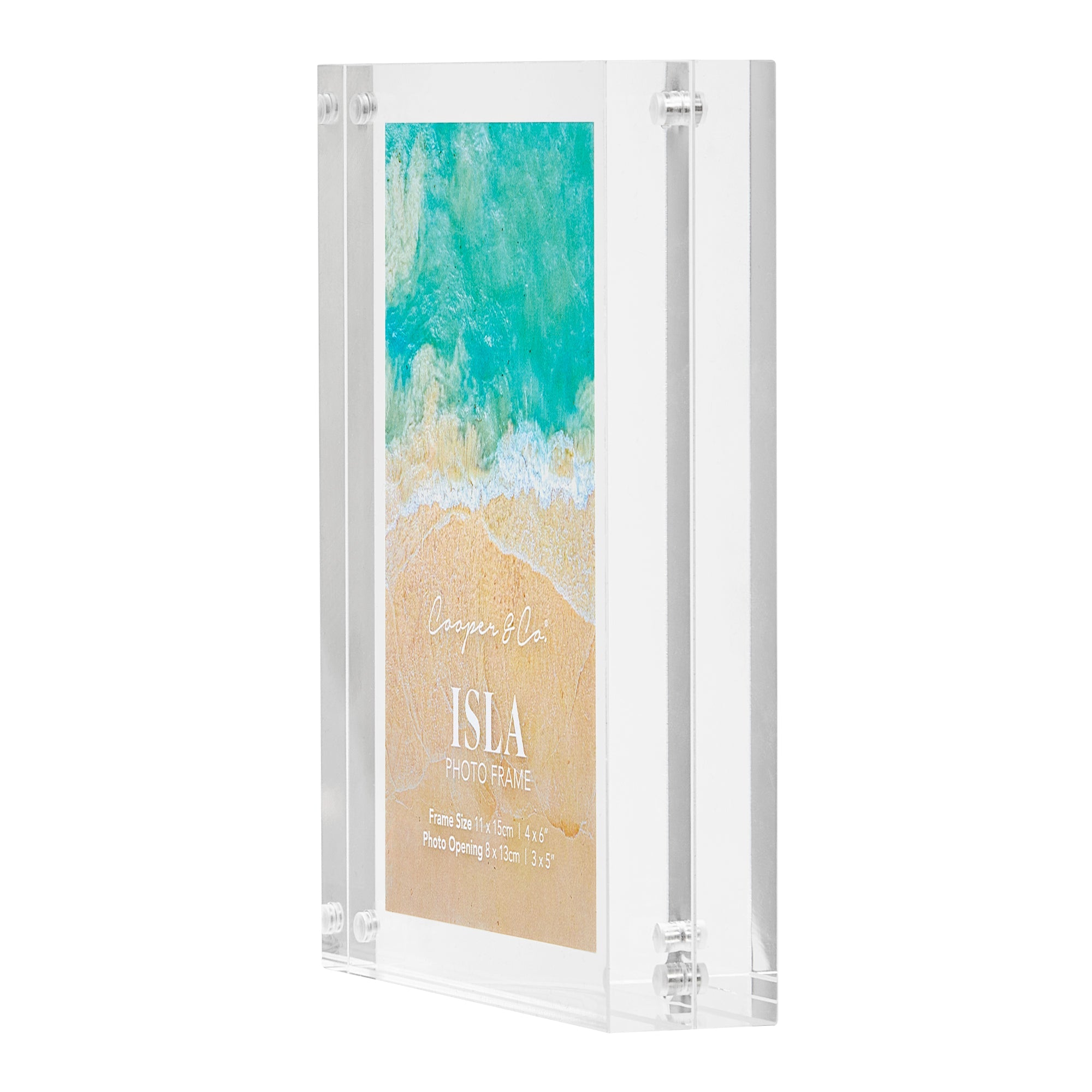 Isla Set of 2 15x11cm Acrylic Photo Frames