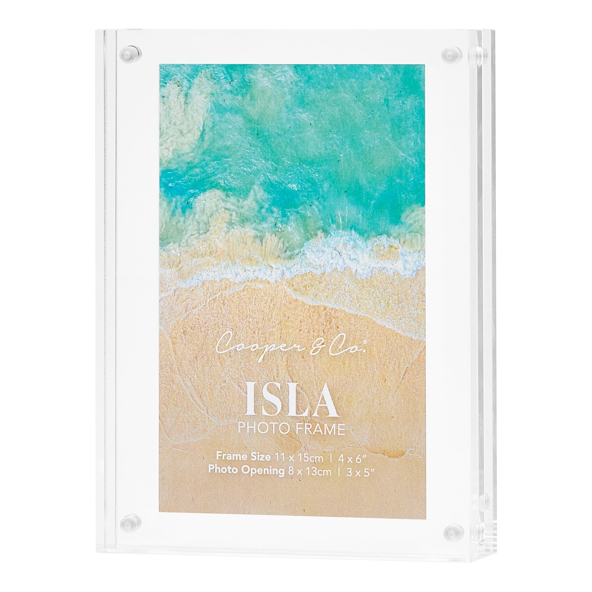 Isla Set of 2 15x11cm Acrylic Photo Frames