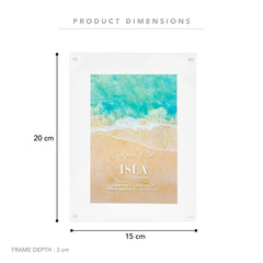 Isla 20x15cm Acrylic Photo Frame