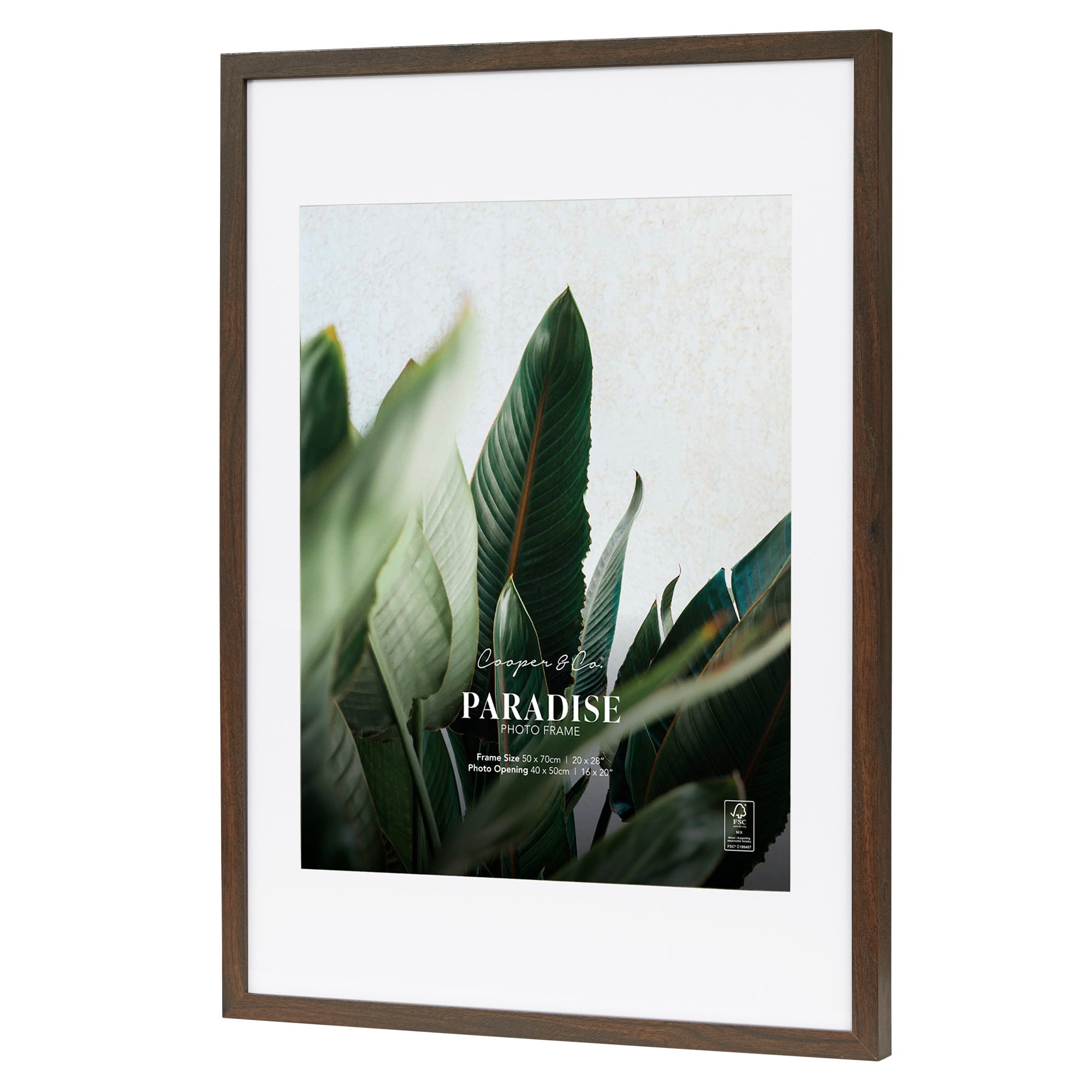 50x70cm Mat to 40x50cm Premium Paradise Wooden Photo Frame