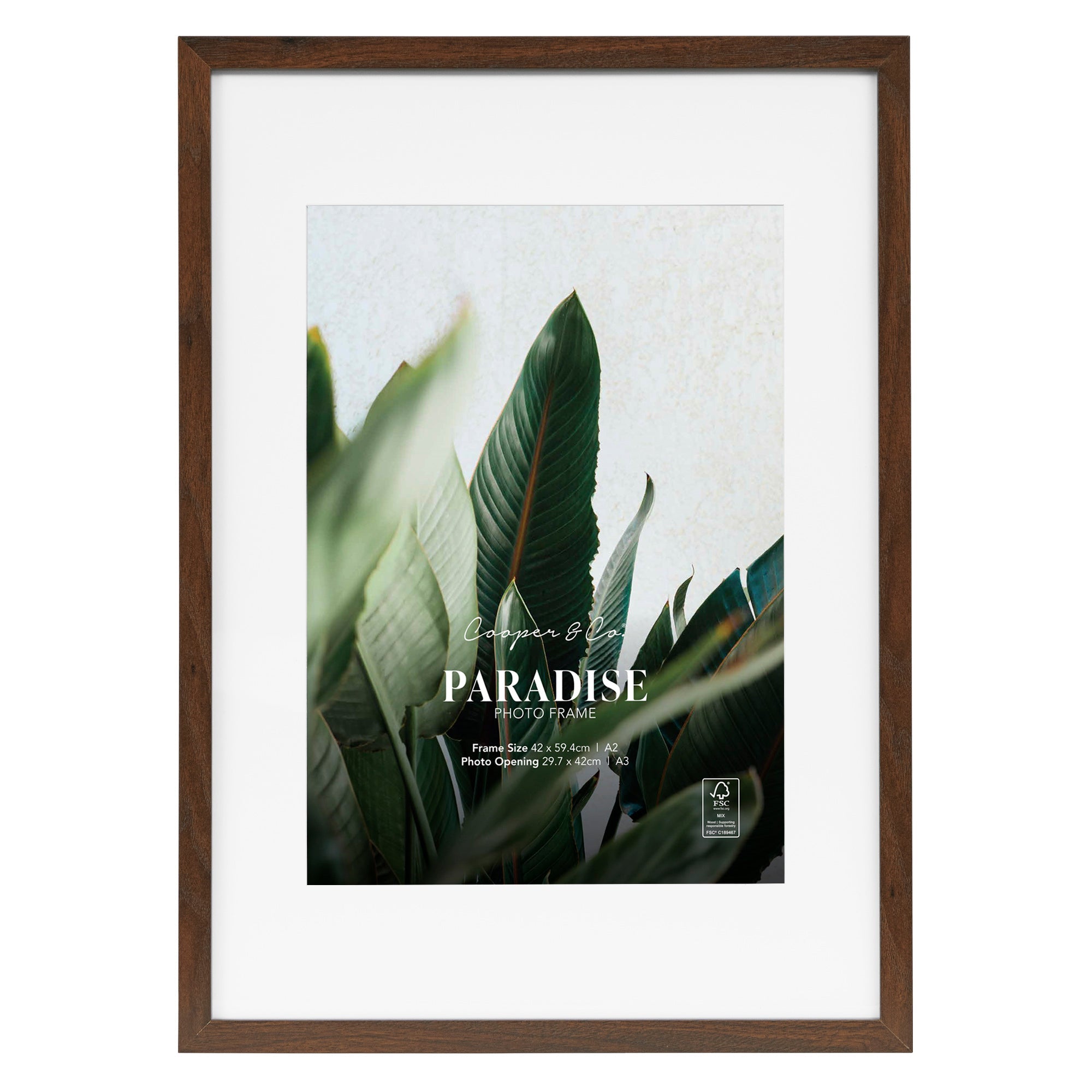 A2 Mat to A3 Premium Paradise Wooden Photo Frame