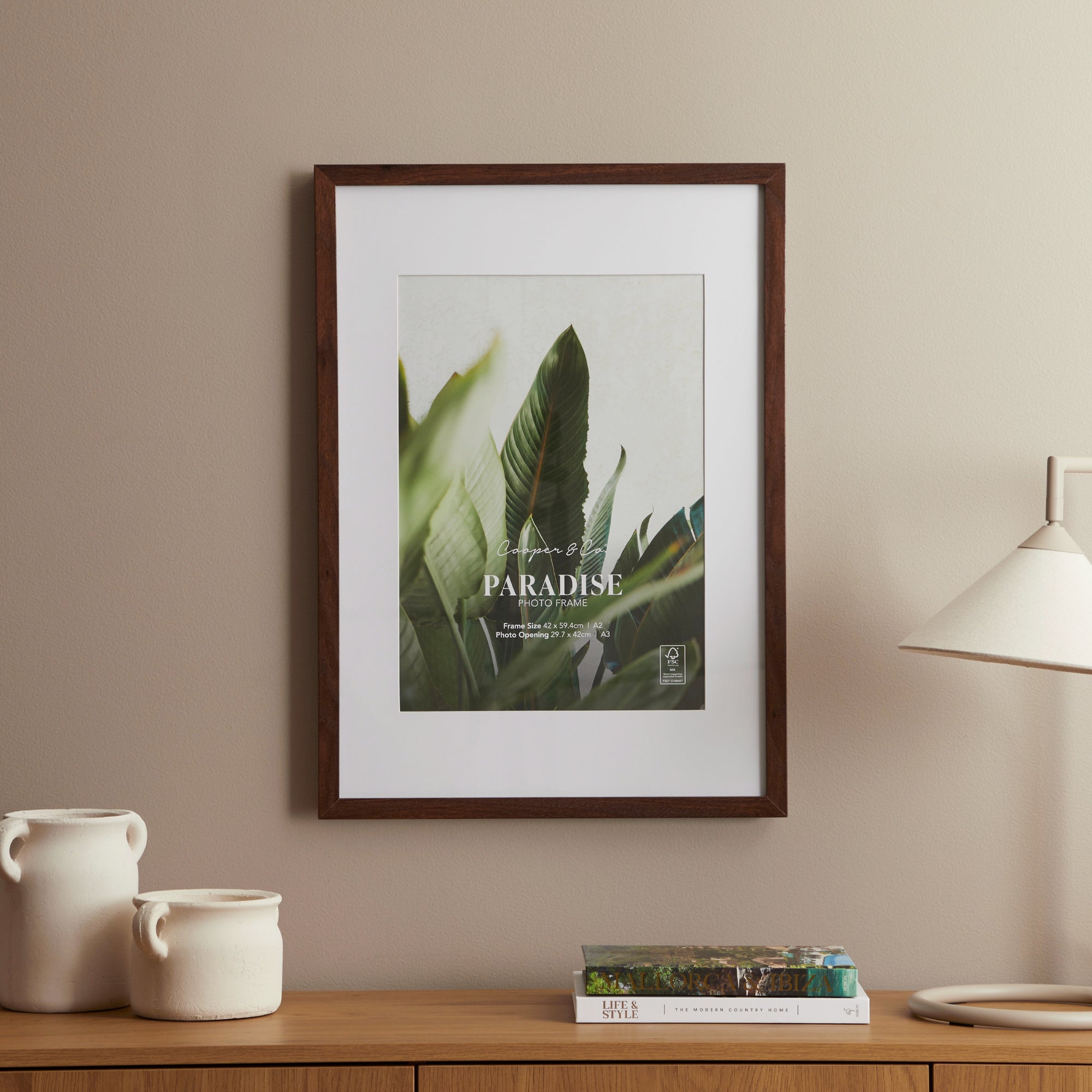 A2 Mat to A3 Premium Paradise Wooden Photo Frame