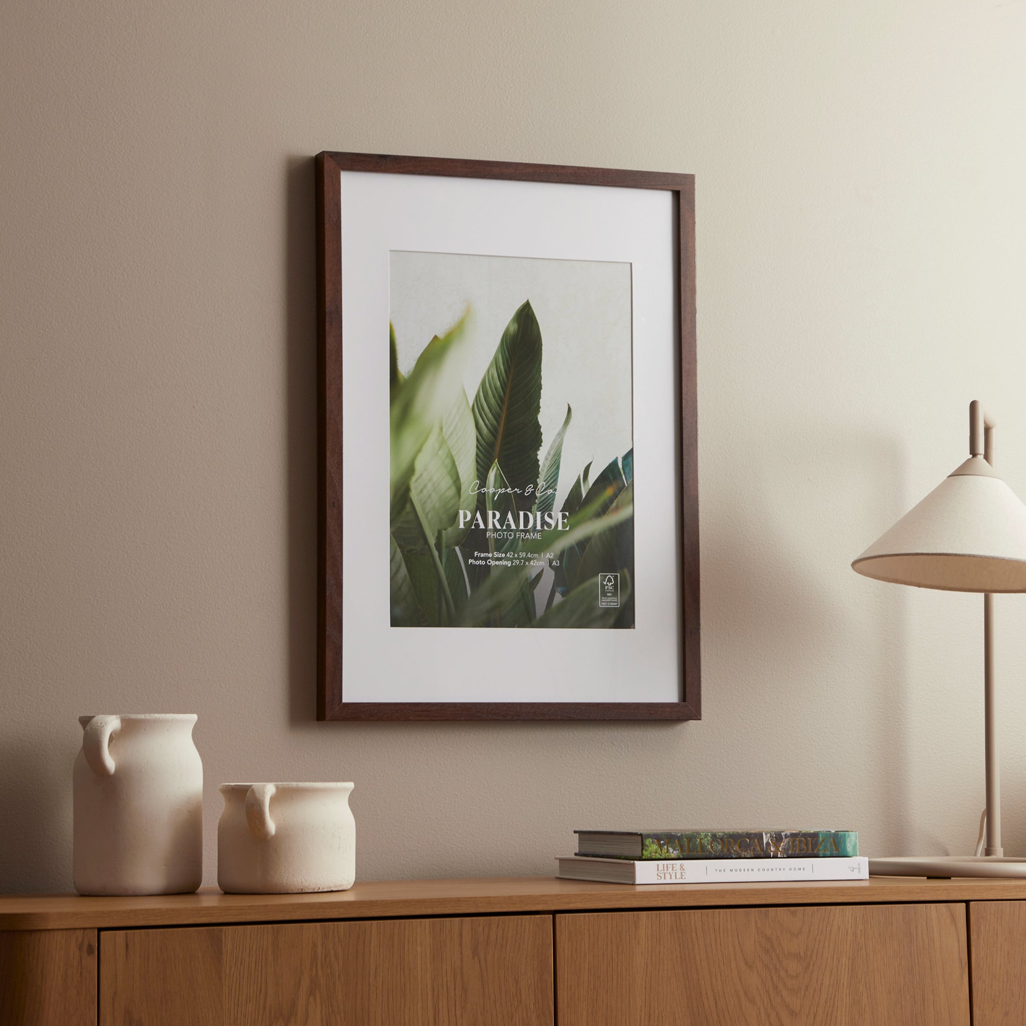 A2 Mat to A3 Premium Paradise Wooden Photo Frame
