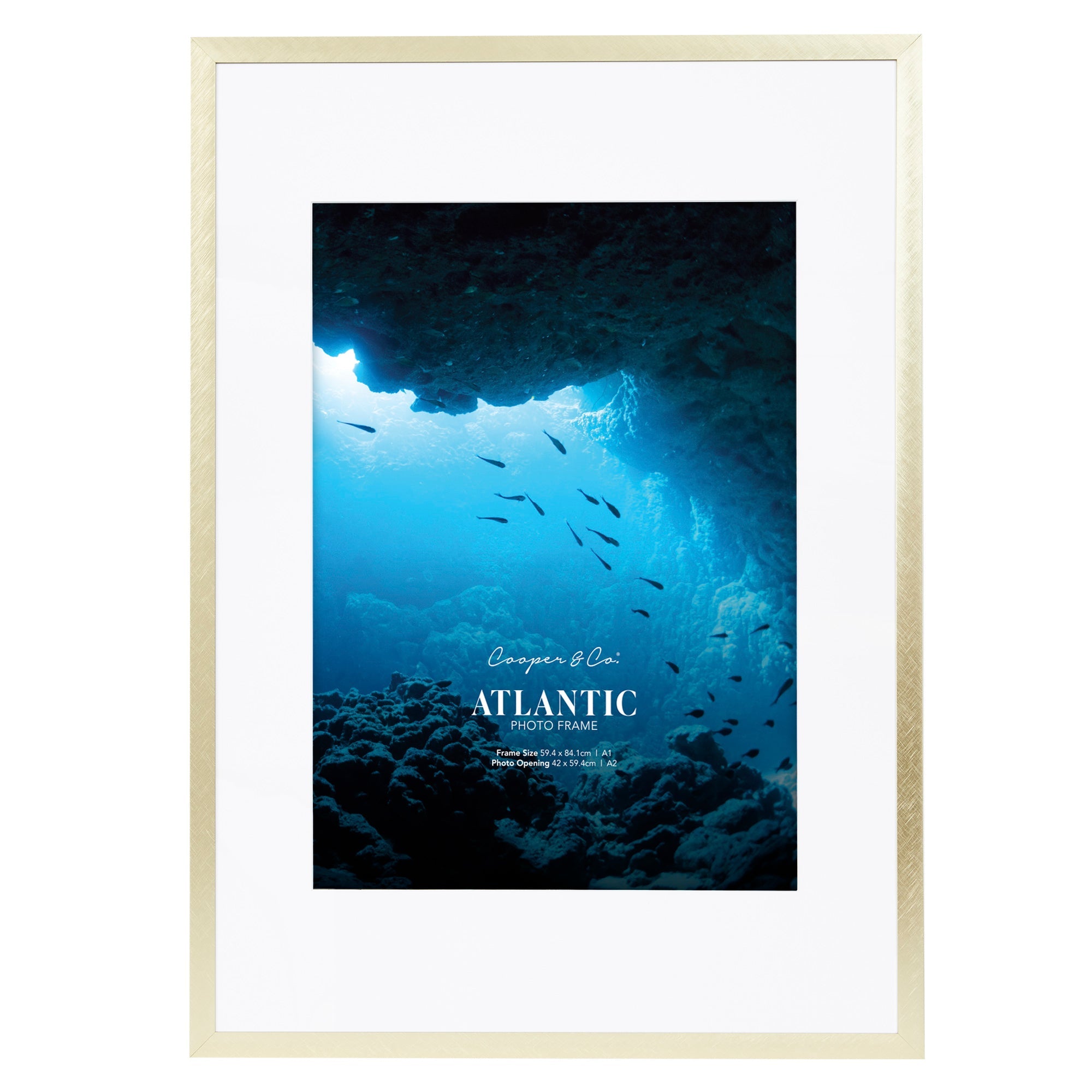 A1 Mat to A2 Boldline Metal Photo Frame