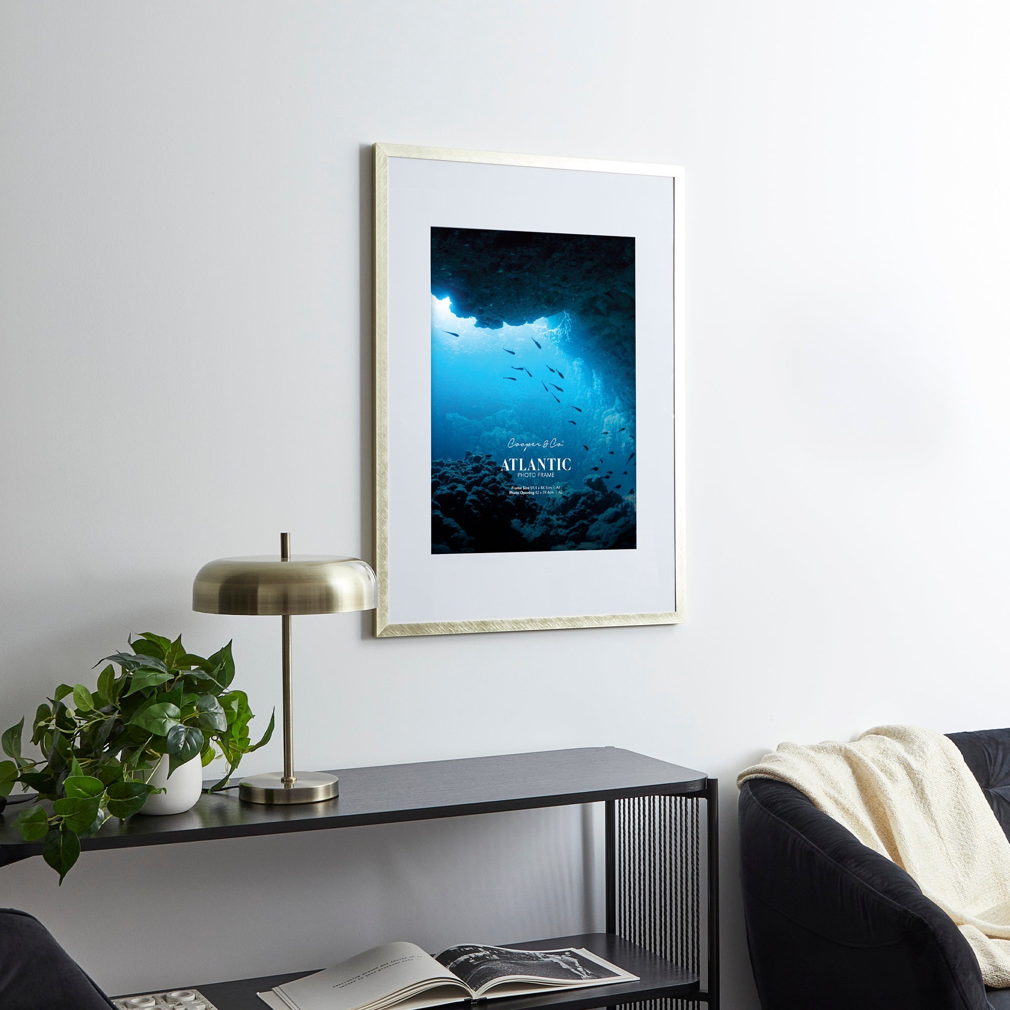 A1 Mat to A2 Boldline Metal Photo Frame