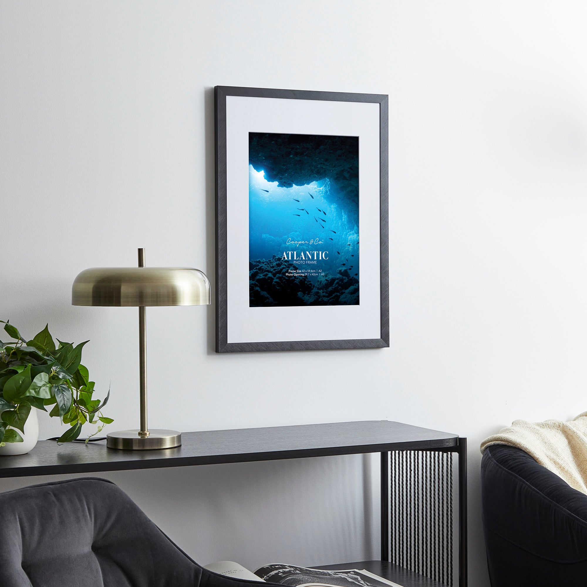 A2 Mat to A3 Boldline Metal Photo Frame
