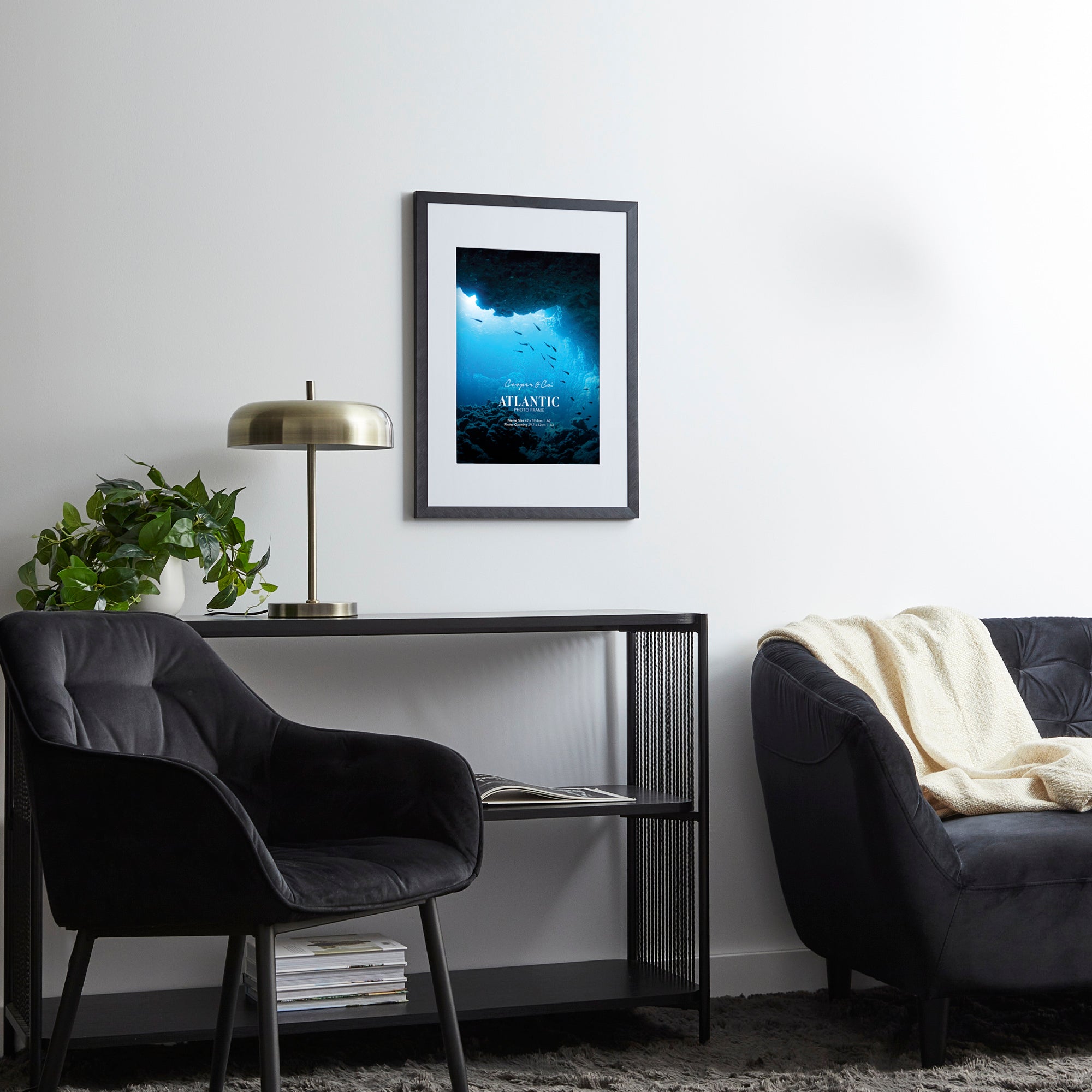 A2 Mat to A3 Boldline Metal Photo Frame