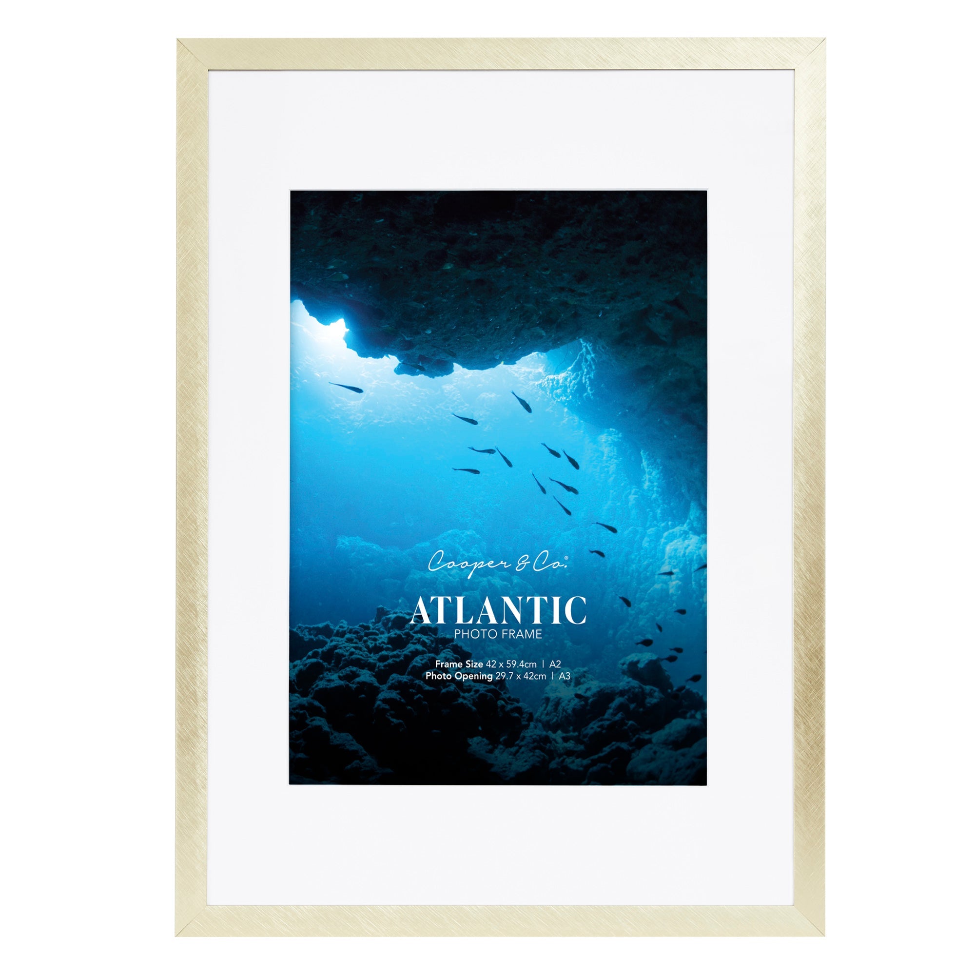 A2 Mat to A3 Boldline Metal Photo Frame