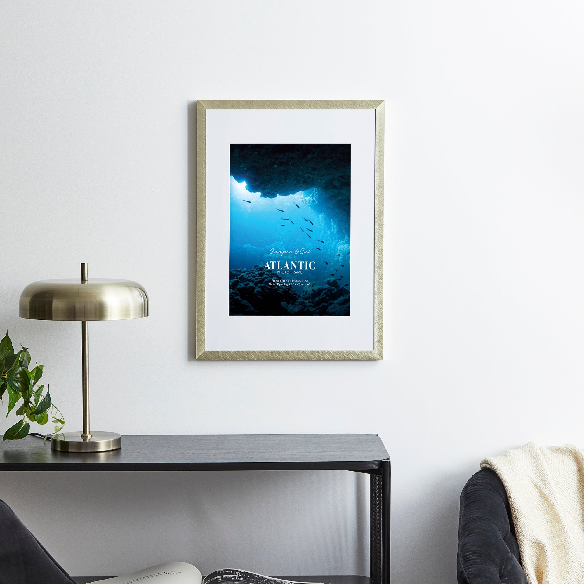 A2 Mat to A3 Boldline Metal Photo Frame