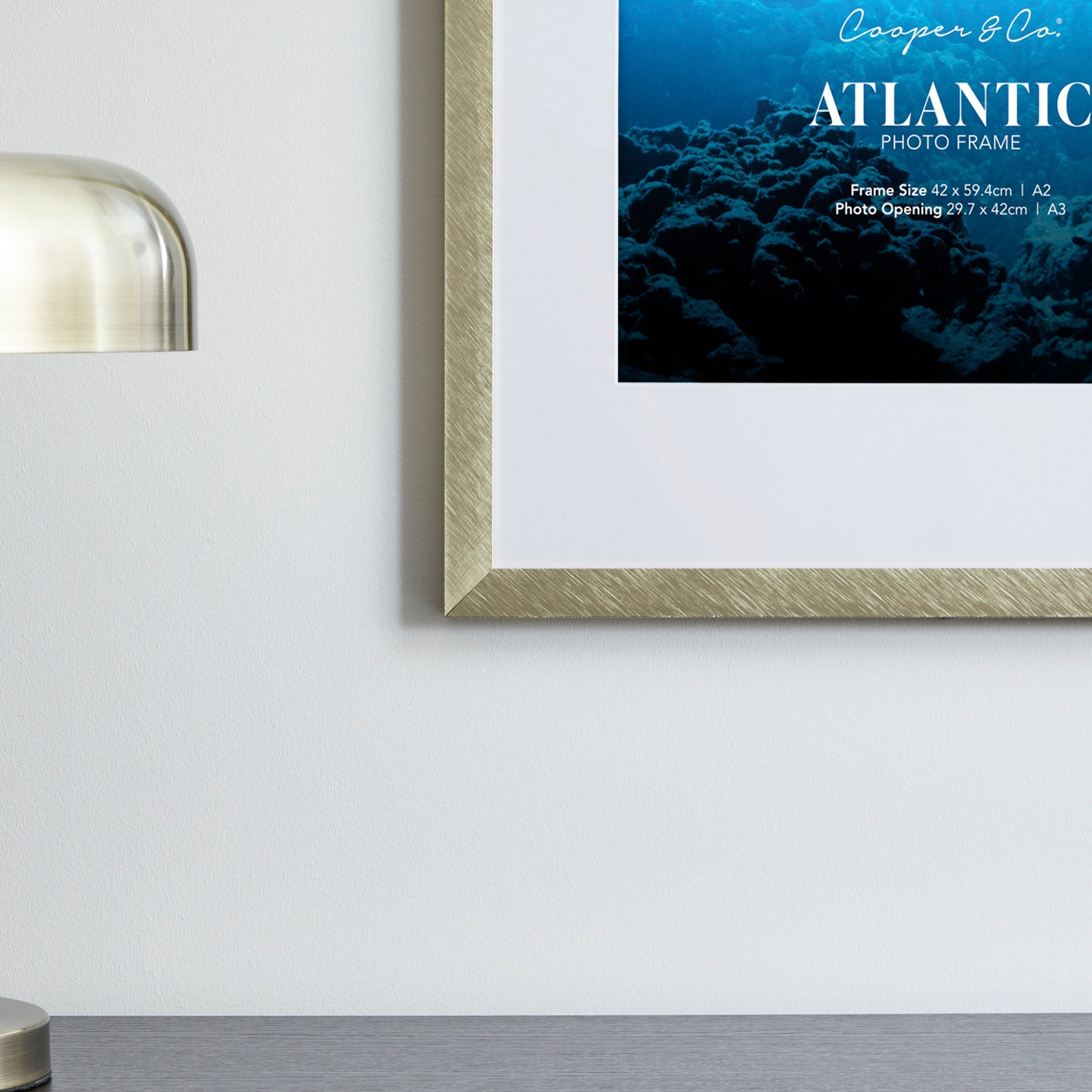 A2 Mat to A3 Boldline Metal Photo Frame