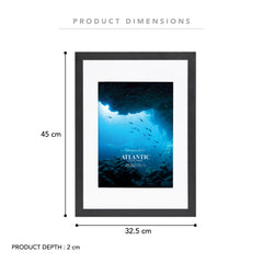 A3 Mat to A4 Boldline Metal Photo Frame