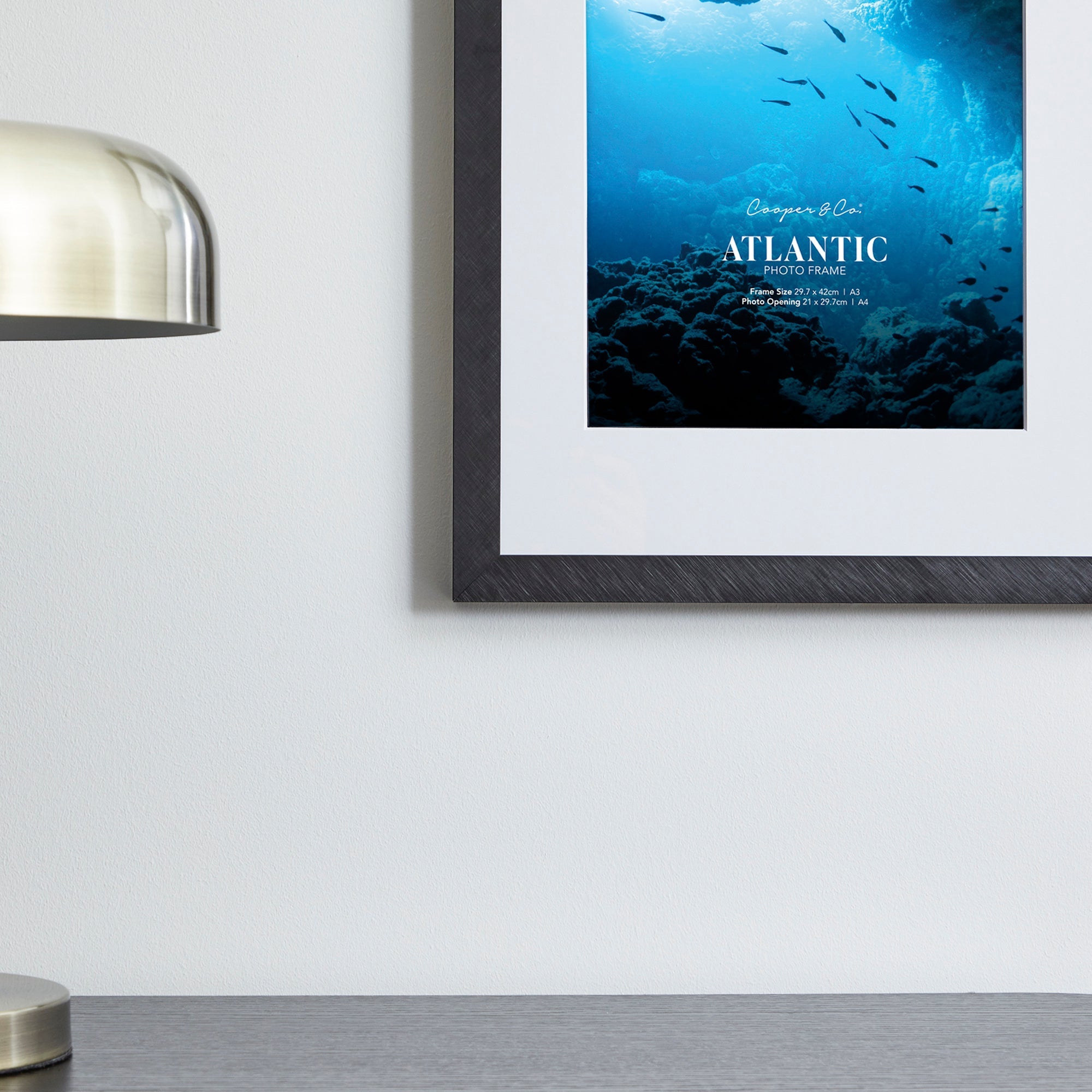 A3 Mat to A4 Boldline Metal Photo Frame