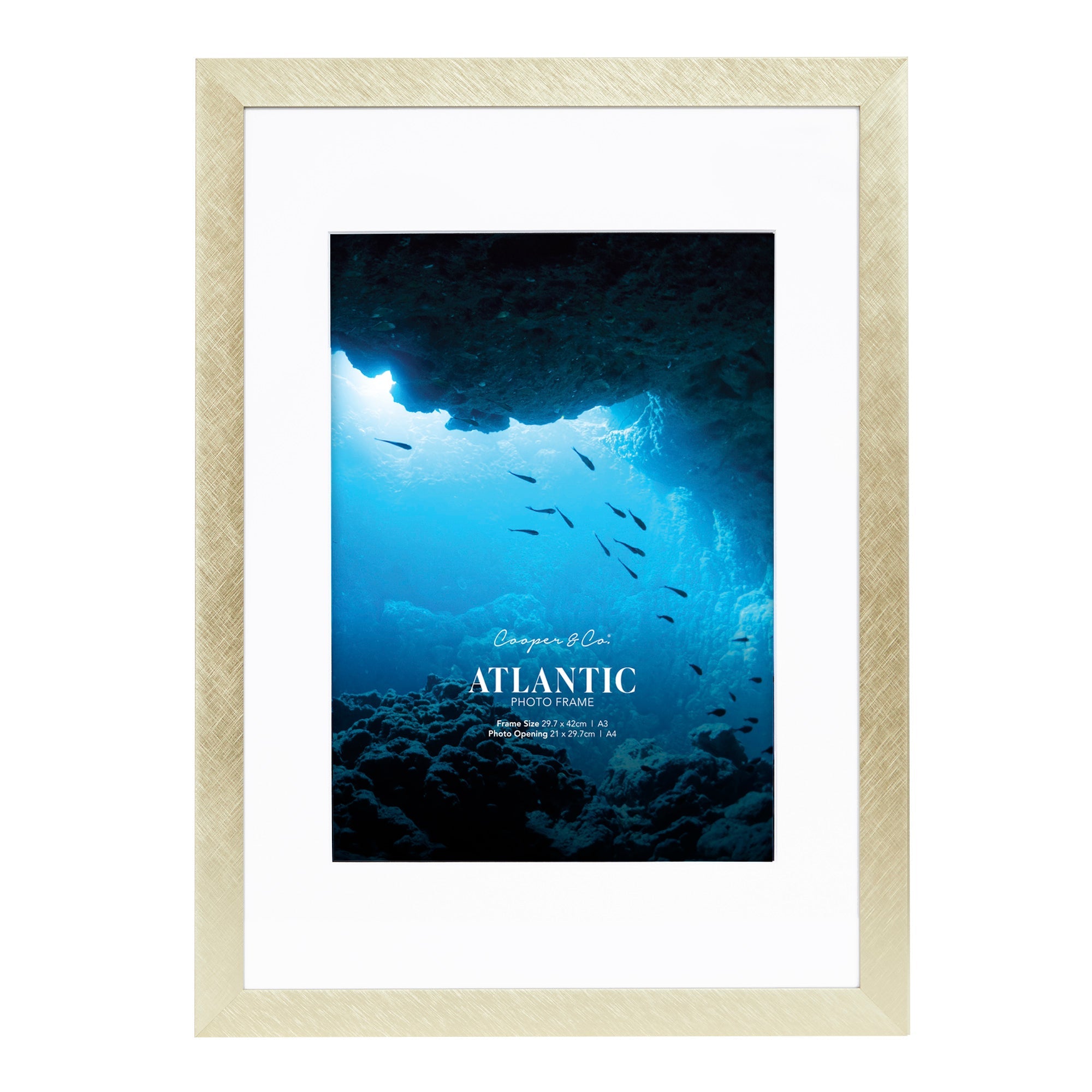A3 Mat to A4 Boldline Metal Photo Frame