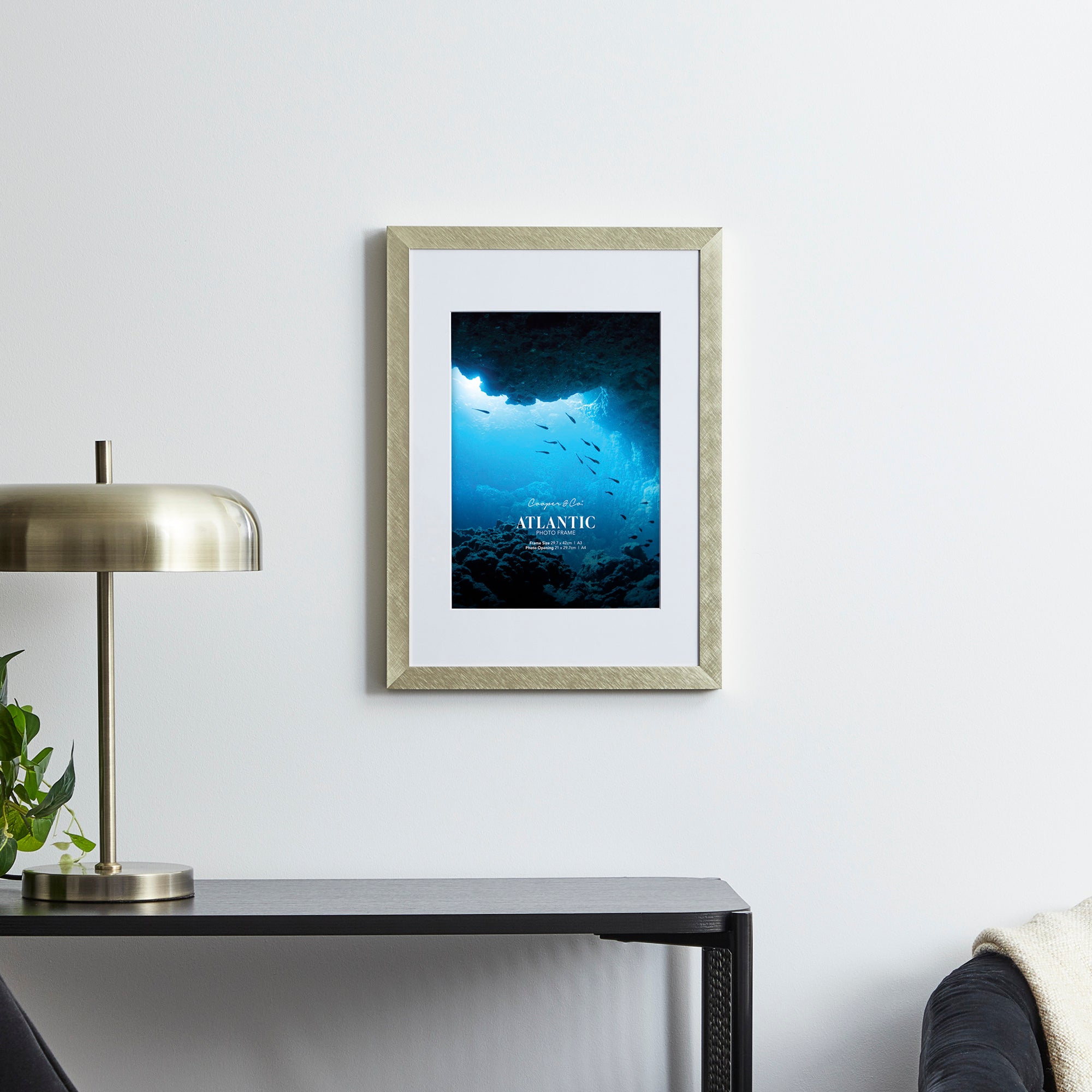 A3 Mat to A4 Boldline Metal Photo Frame