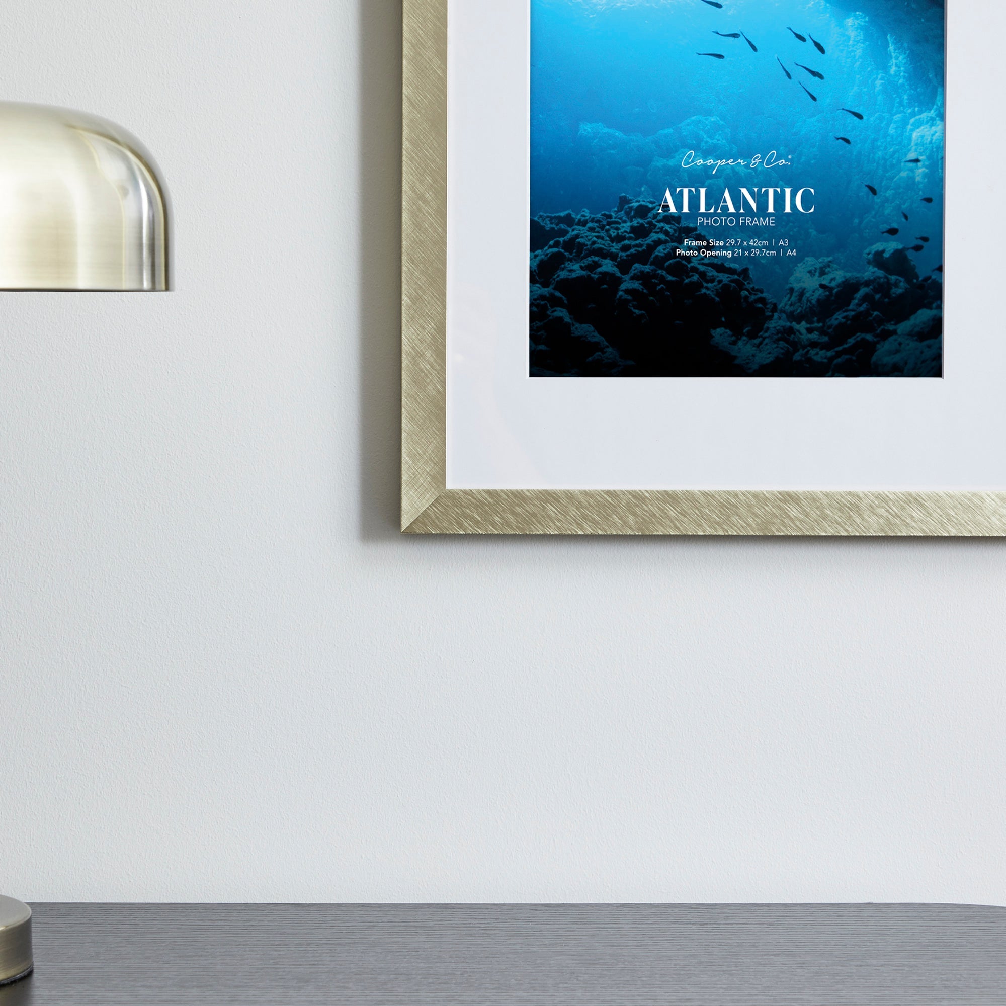 A3 Mat to A4 Boldline Metal Photo Frame