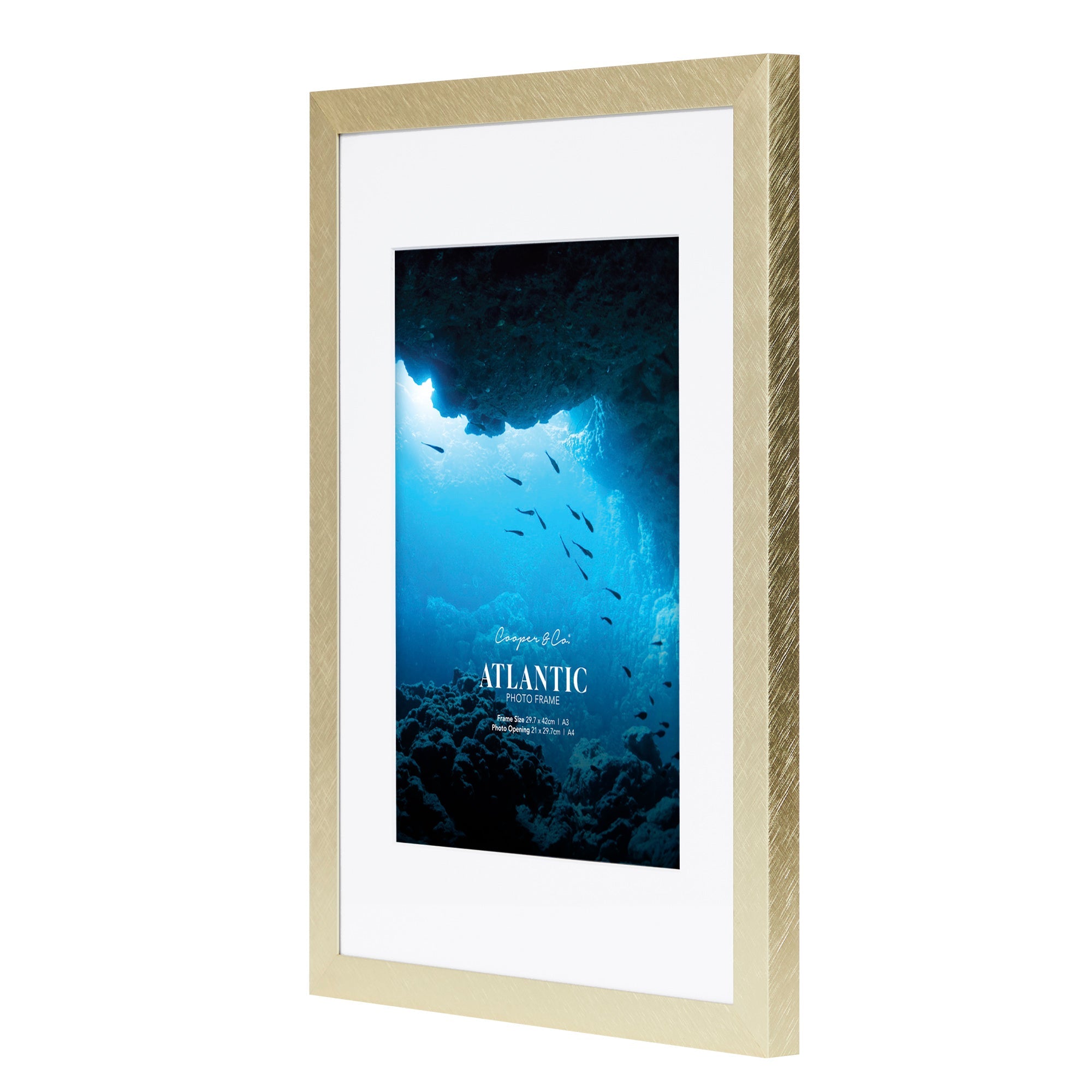 A3 Mat to A4 Boldline Metal Photo Frame