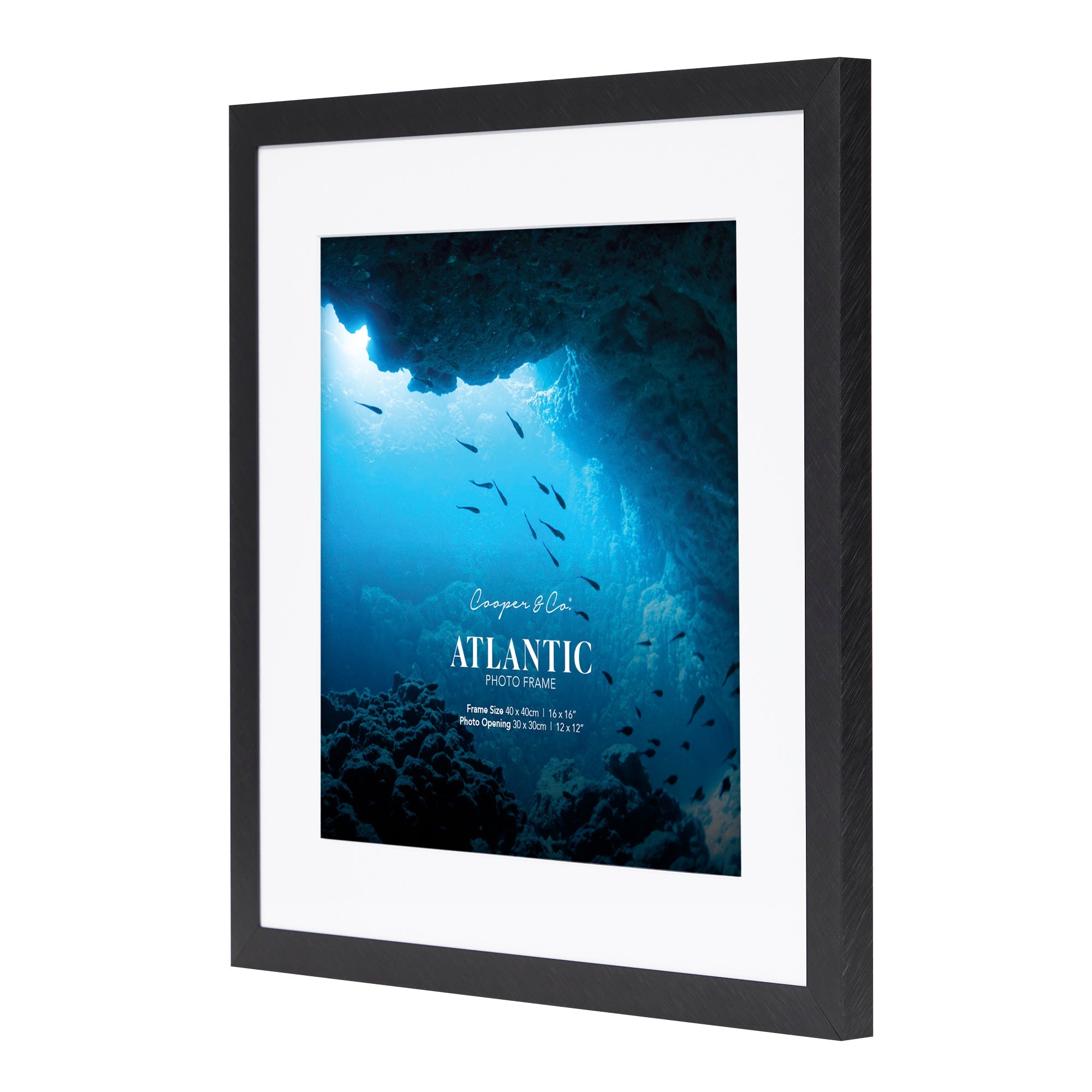 40x40cm Mat to 30x30cm Boldline Metal Photo Frame