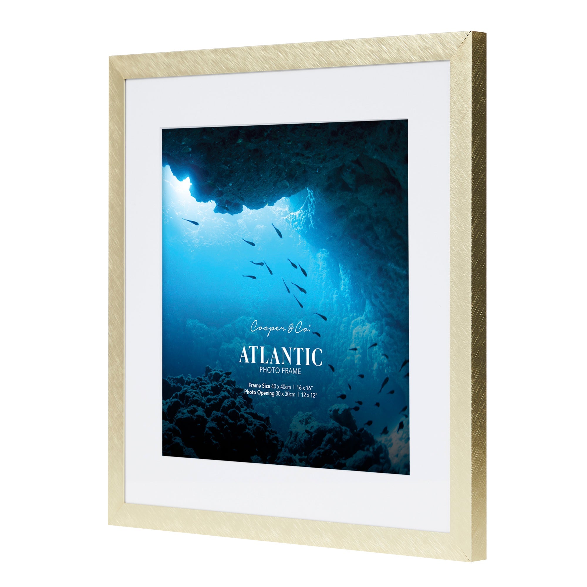 40x40cm Mat to 30x30cm Boldline Metal Photo Frame