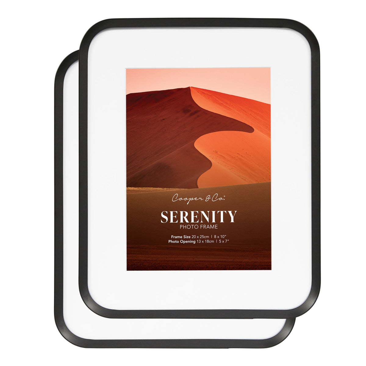 Serenity Set of 2 20x25cm Mat to 13x18cm Photo Frame