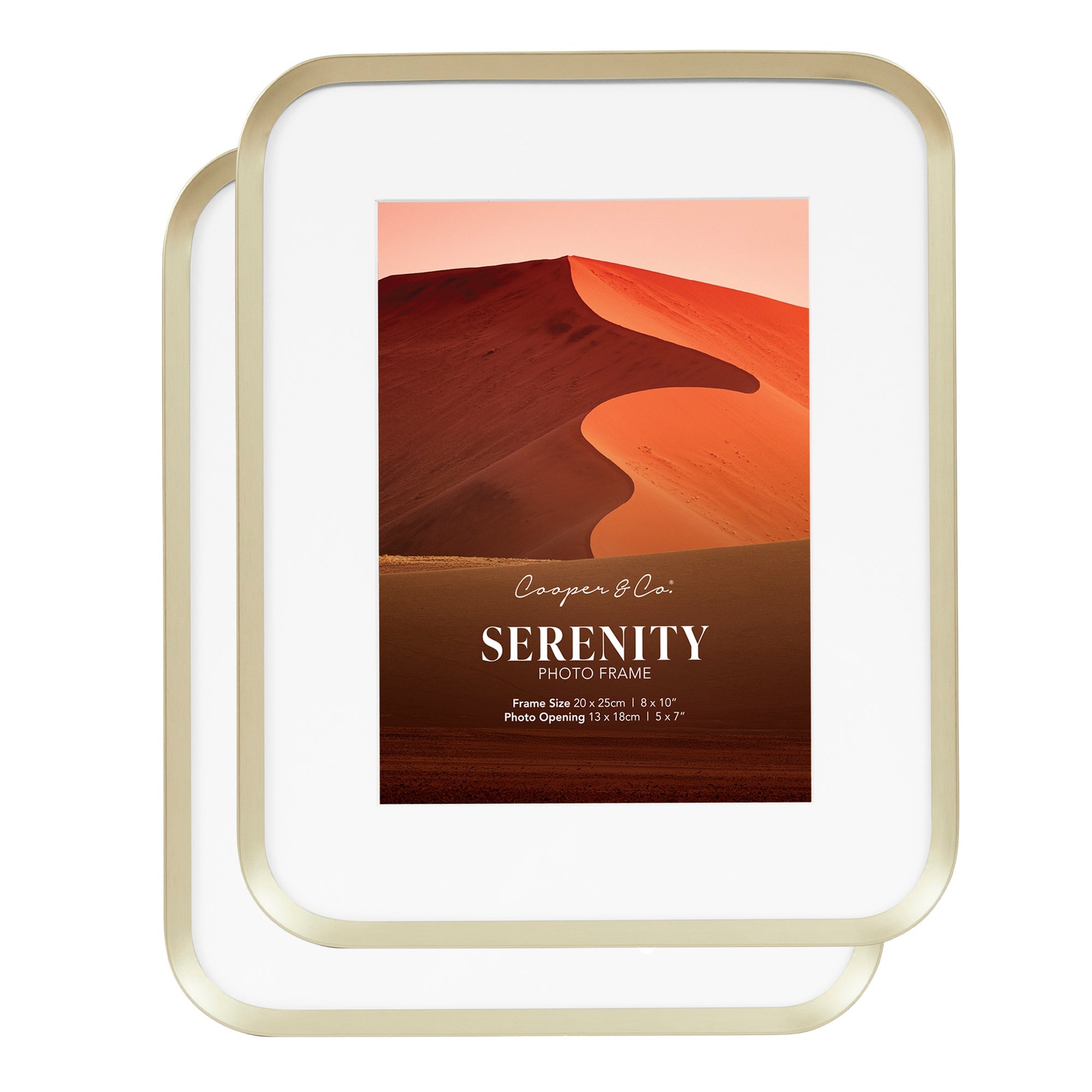 Serenity Set of 2 20x25cm Mat to 13x18cm Photo Frame