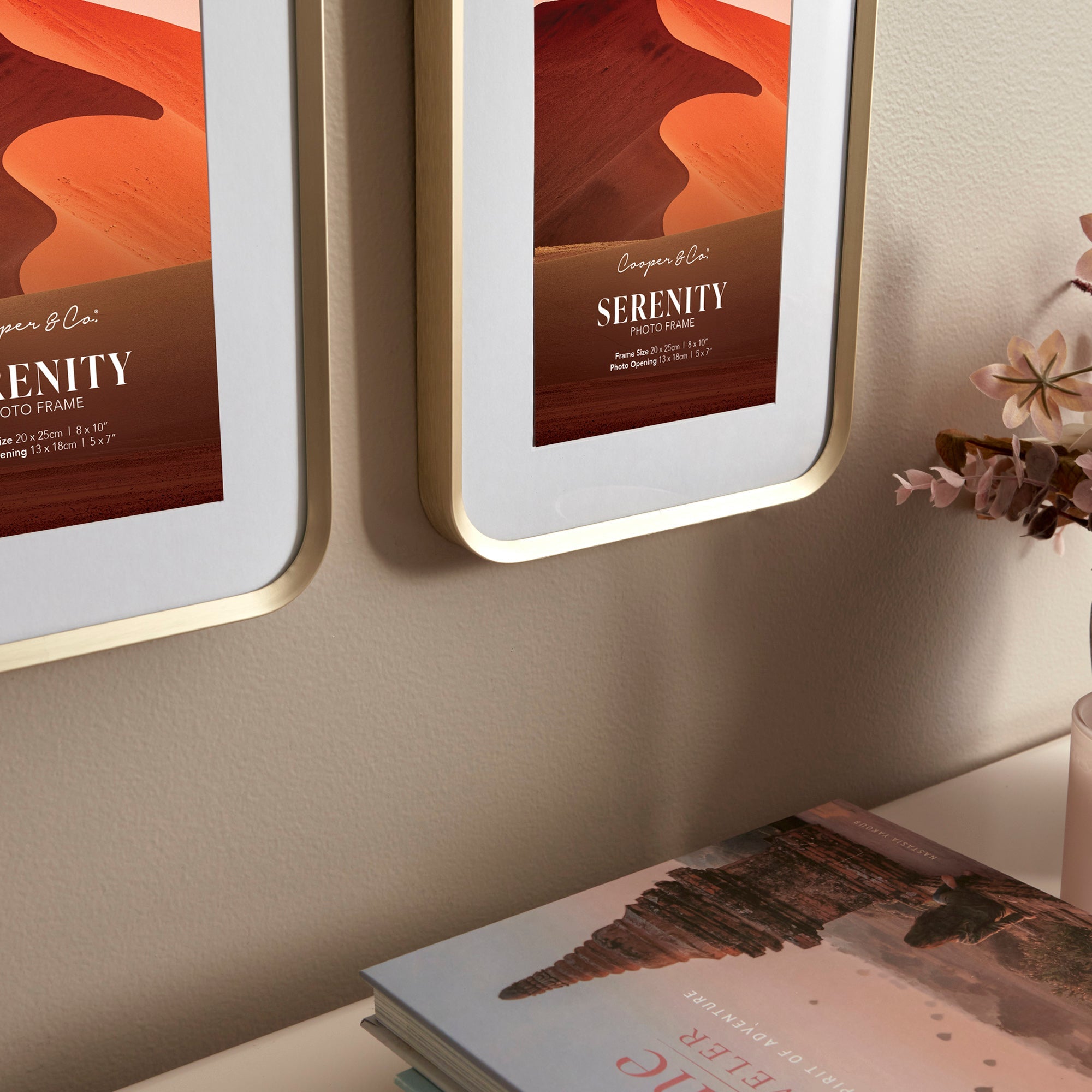 Serenity Set of 2 20x25cm Mat to 13x18cm Photo Frame