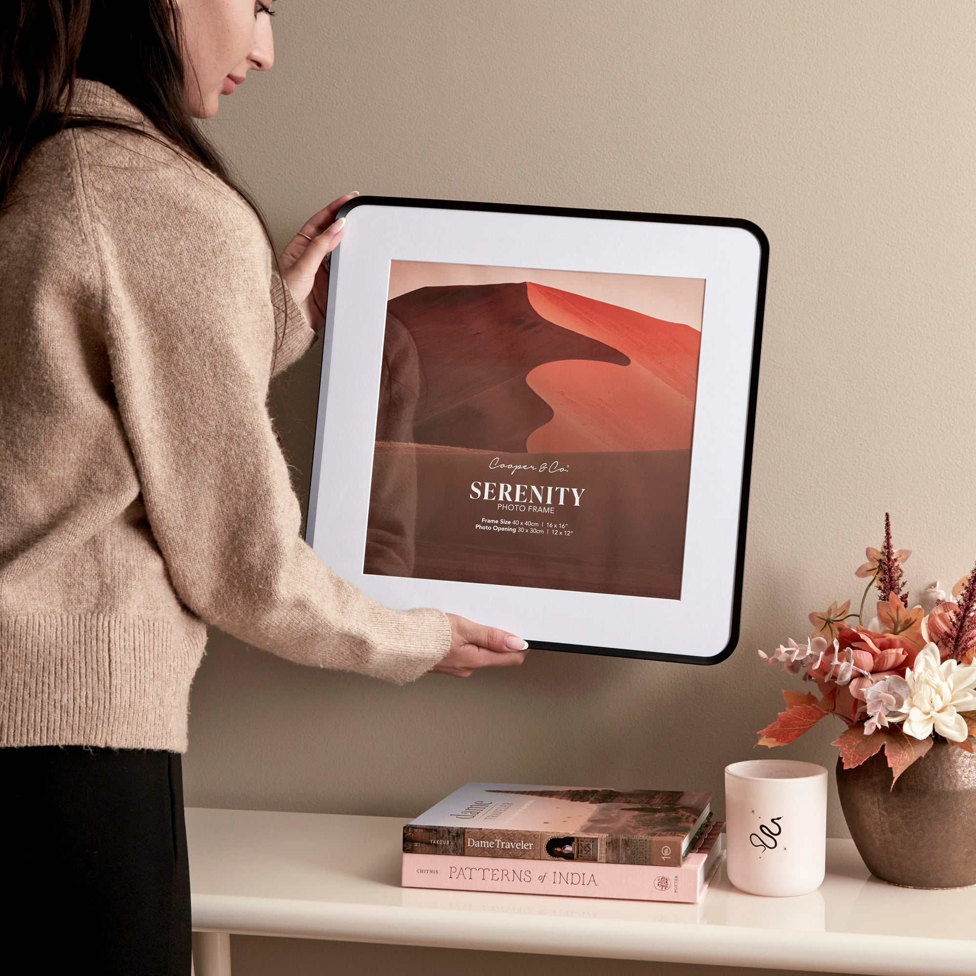 Serenity 40x40cm Mat to 30x30cm Photo Frame